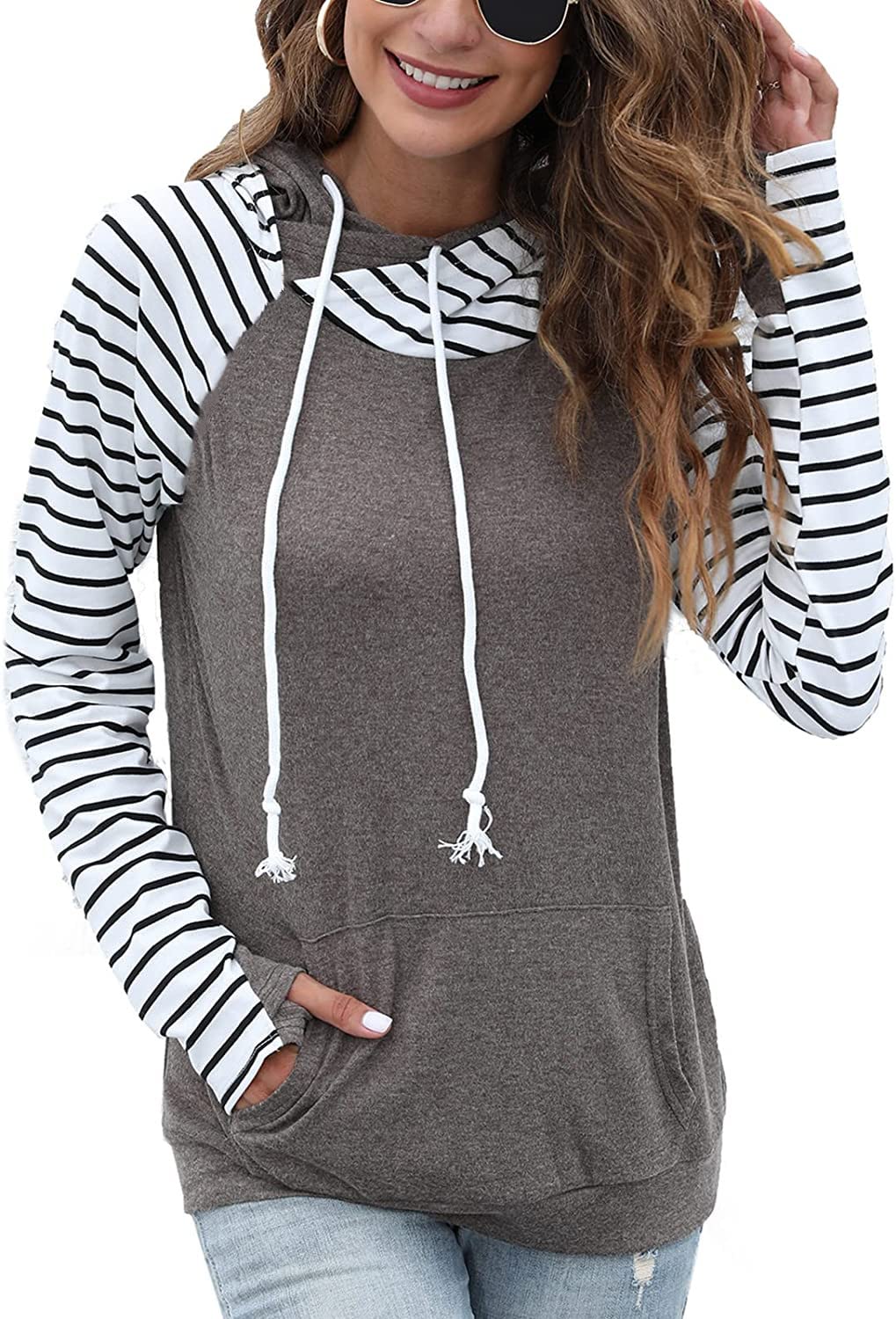 Women's Casual Pullover Sweaters with Pocket - Long Sleeve T-Shirt Sweatshirt & Blouse Tops for Everyday Wear | Office, Outing & Lounge Comfort