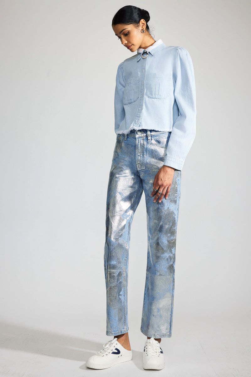 Roberta Premier High Rise Straight Jeans for Women - Slim Fit Stretch Denim Pants - Perfect for Casual Wear, Office & Date Night