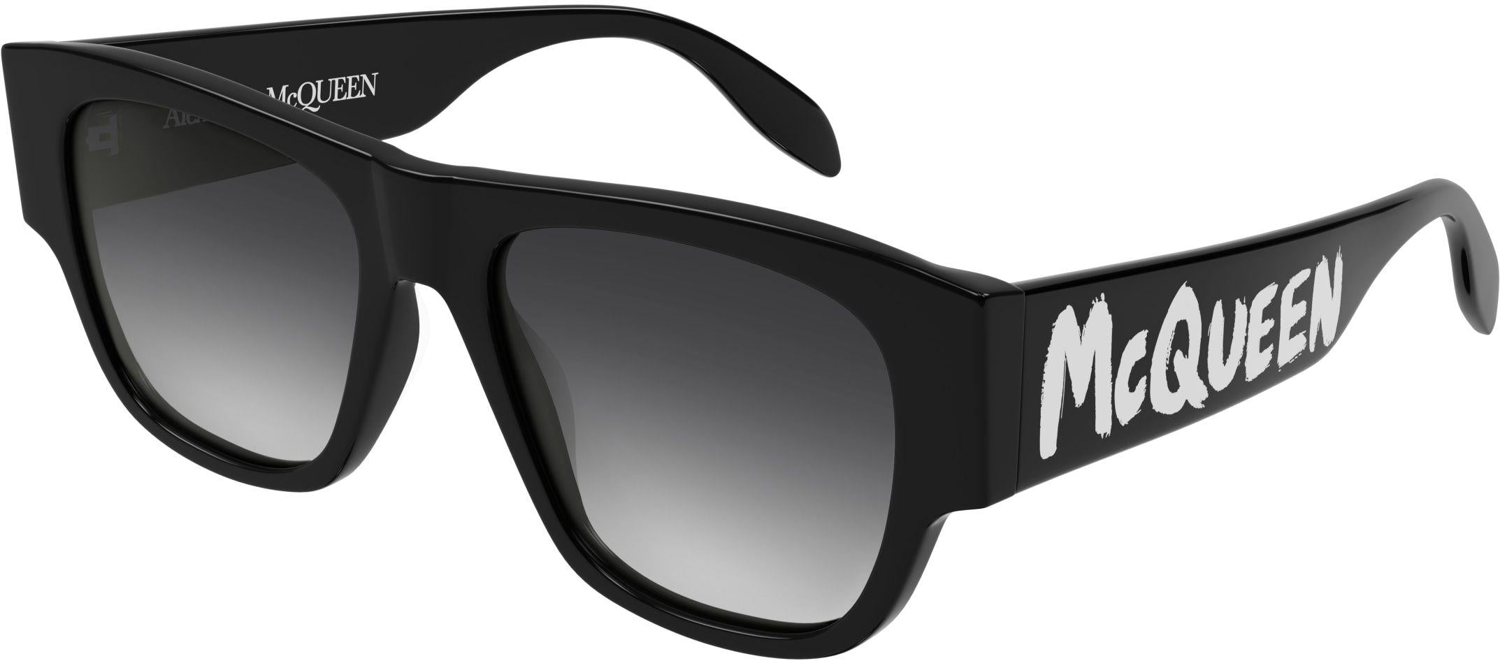 Alexander McQueen AM0328S Casual Lines Sunglasses for Women - Stylish UV Protection Shades for Outdoor, Beach & Fashion Accessories