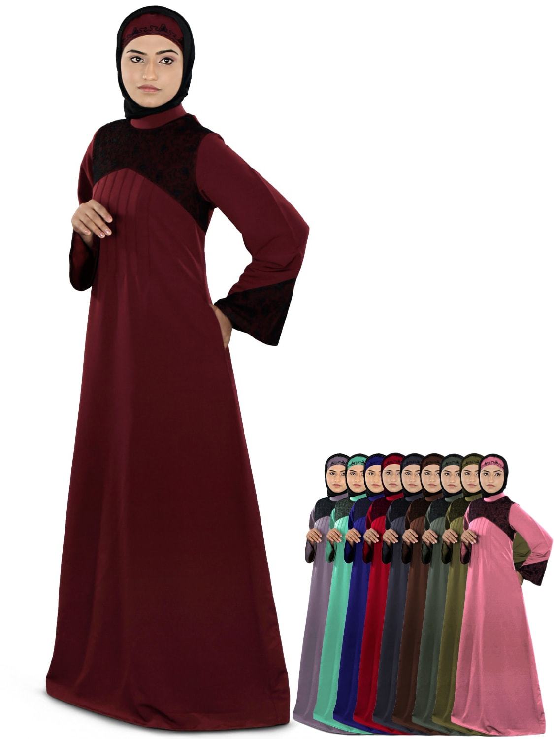 Stylish Aaeesha Casual Abaya for Women - Comfortable & Modest Islamic Dress for Daily Wear, Prayer, and Special Occasions
