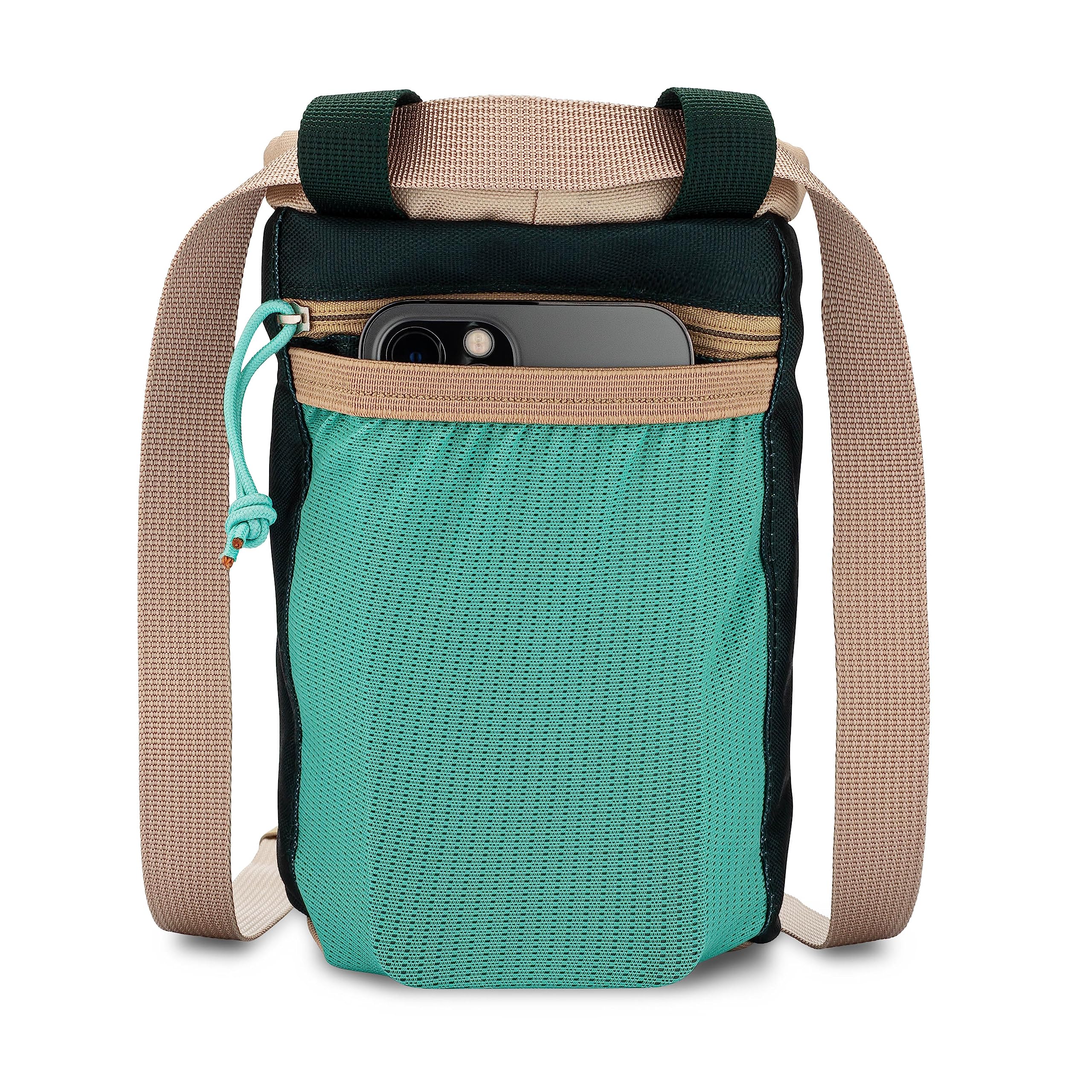 Premium Rock Climbing Chalk Bag with Quick-Clip Belt & Zippered Pockets - Durable Bouldering Chalk Bucket for Indoor/Outdoor Climbing Gyms & Natural Rock Walls - Ideal for Sport Climbing, Training & Competitions