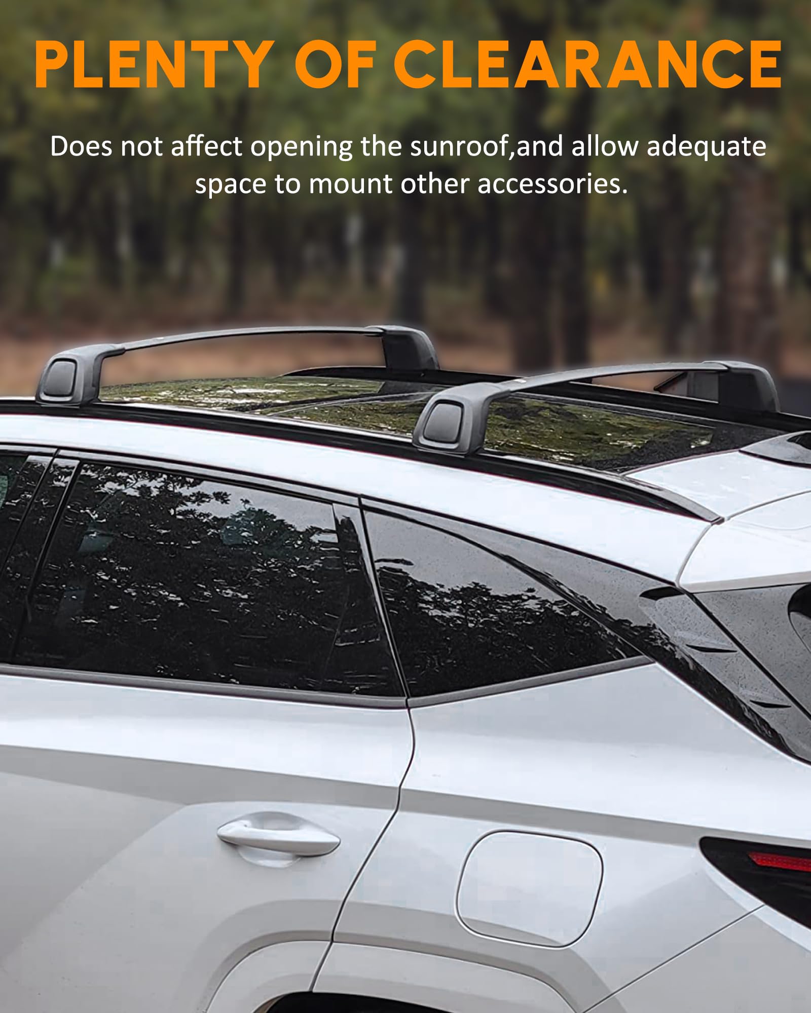 Upgraded Snailfly Cross Bars for Lincoln MKC 2015-2019 | Heavy Duty Roof Rack Cargo Carrier for Kayak, Canoe, Bike, Snowboard & Ski | Perfect for Outdoor Adventures, Camping Trips & Road Travel