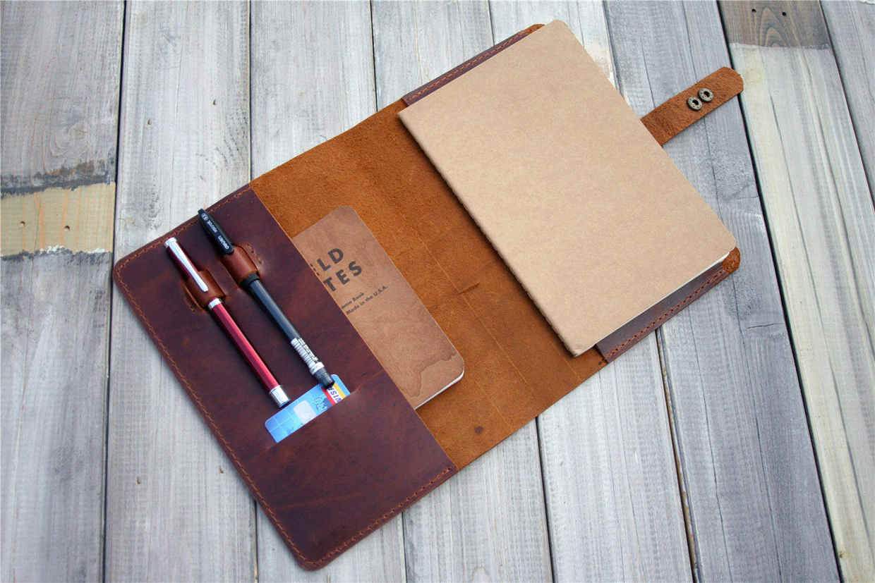 Premium Genuine Leather Notebook - Elegant Journal for Writing, Note Taking & Gift Giving - Perfect for Business, Travel & Daily Use