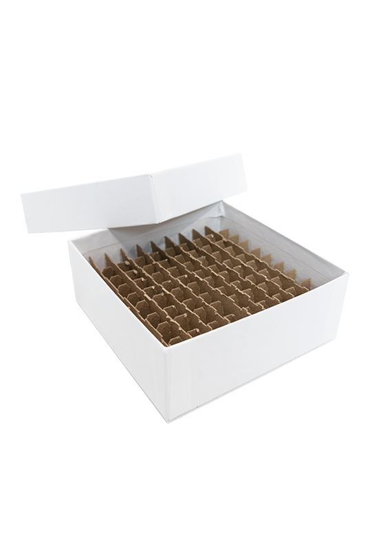 2 Standard Cardboard Boxes with 100 Compartment Dividers - Perfect for Shipping, Storage & Organizing Small Items