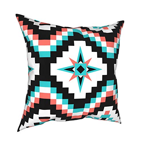 Black Coral Turquoise and White