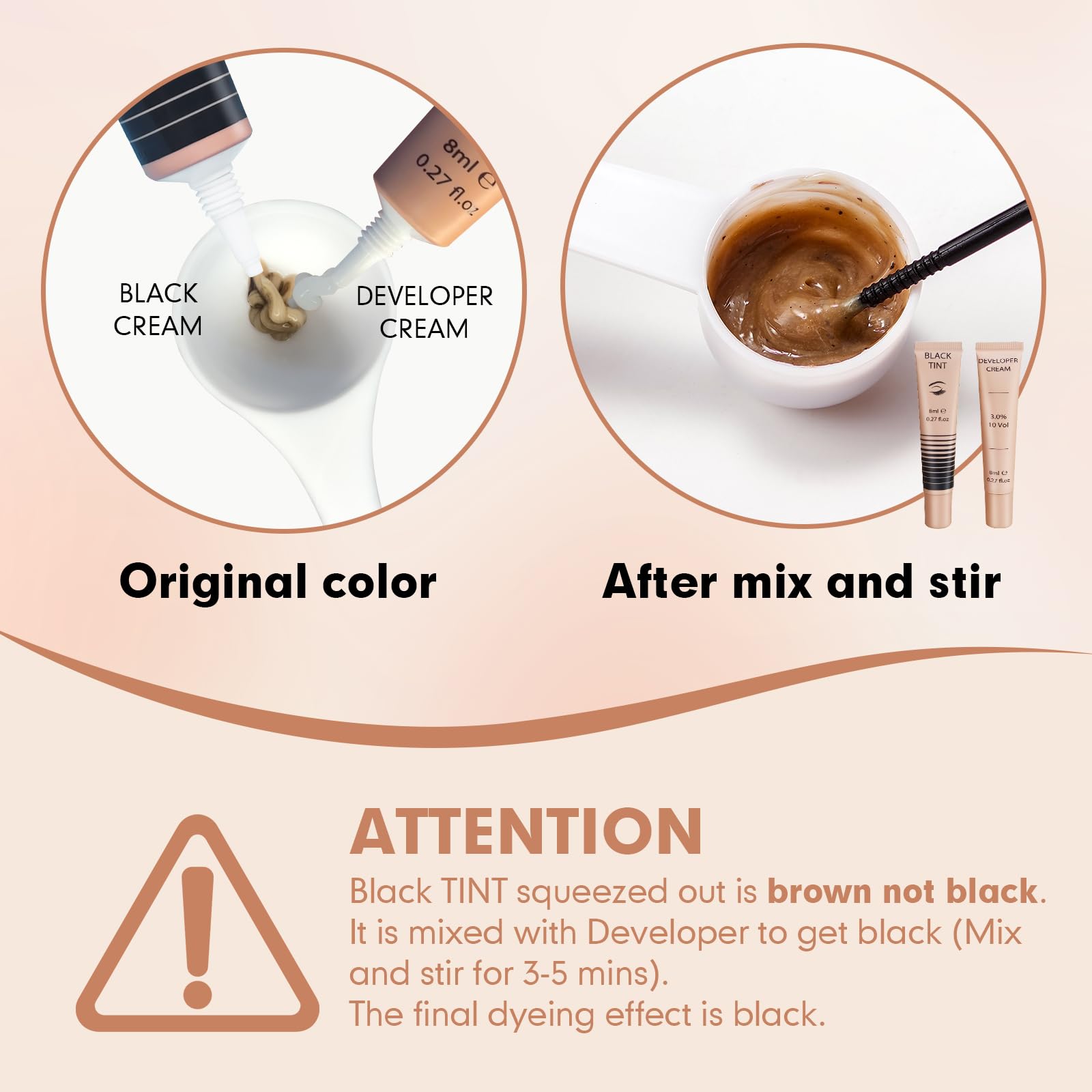 Black Eyelash Kit - Instant Voluminous Lash Color with Natural Black Effects | Keratin-Based, Safe & Easy to Apply | Perfect for Daily Wear, Special Occasions & Professional Makeup