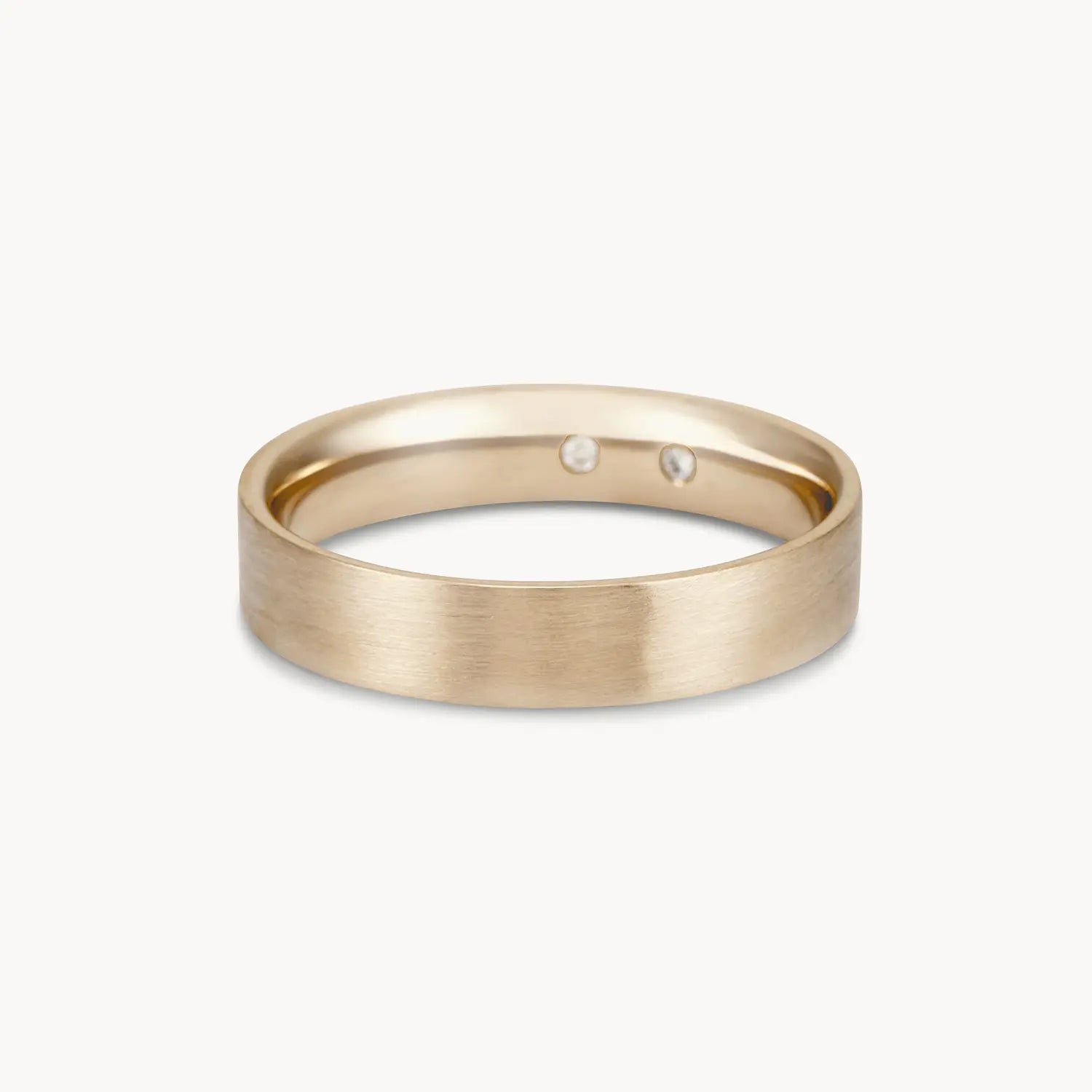 14K Yellow Gold Brushed Everlast Band Ring – Durable & Stylish Jewelry for Men and Women | Perfect for Weddings, Anniversaries, and Everyday Wear