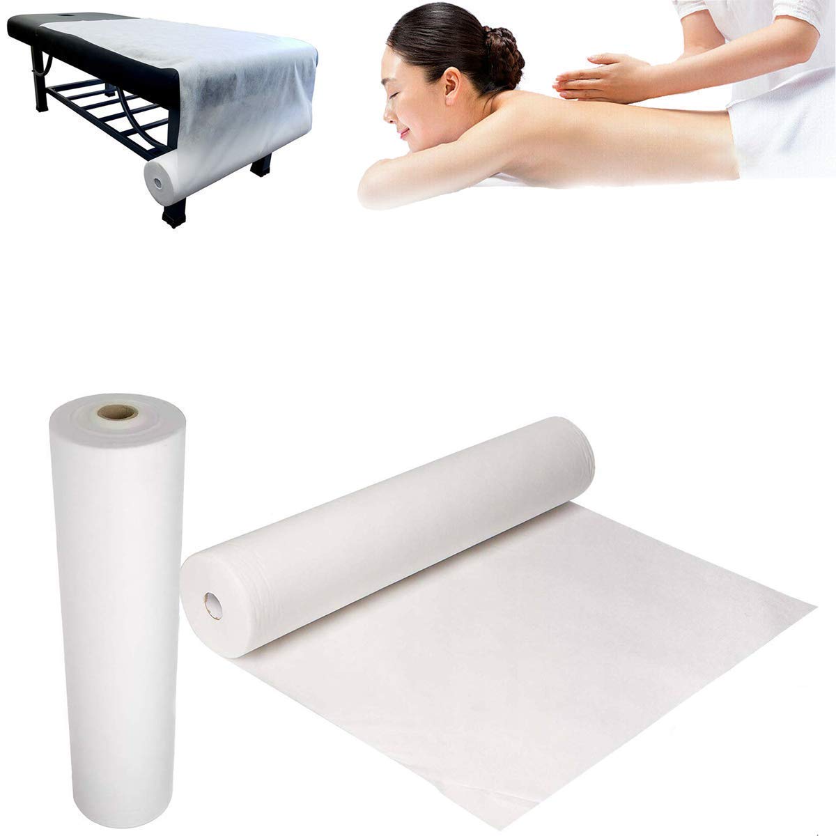 Disposable Non-Woven Facial Bed Sheets - 6 Pack for Massage & Beauty Treatments | Hygienic Spa Table Covers for Salon, Clinic & Home Use