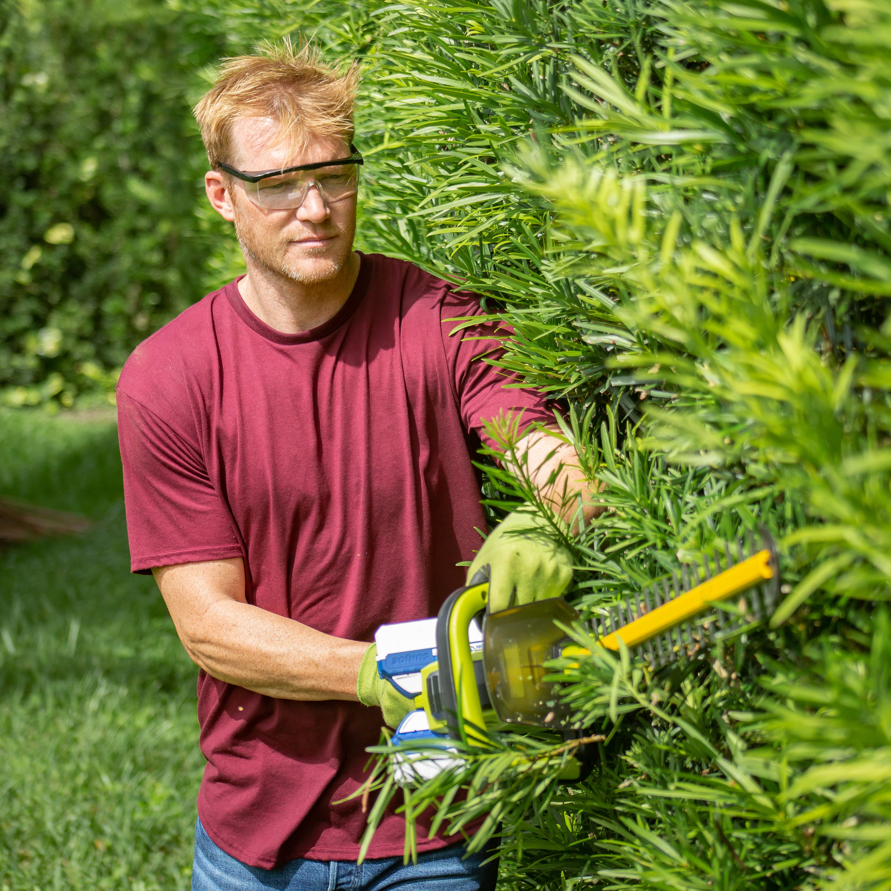 Sun Joe 24V X2 24HT-CT 48V IONMAX Cordless Hedge Trimmer | 24-Inch Blade | Tool Only | Perfect for Landscaping & Garden Maintenance
