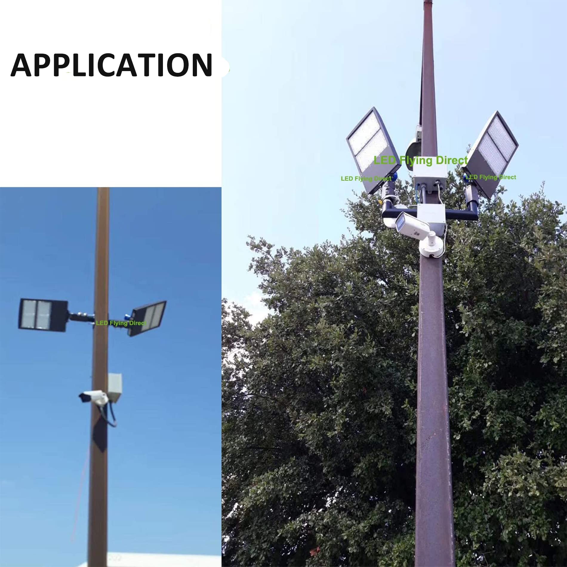 300W LED Parking Lot Lights with Surge Protector - 1000W MH/HPS Equivalent, 5000K 42000LM Dimmable Shoebox Light - DLC & UL Approved for Parking Lots, Sports Courts, and Outdoor Commercial Areas