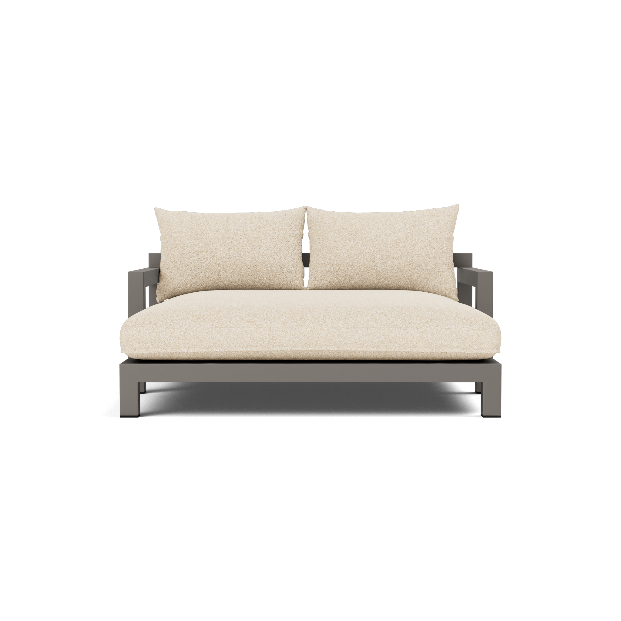 Pacific Aluminum Daybed - Lightweight & Durable Outdoor Patio Furniture for Poolside Lounging, Sunbathing, and Relaxation