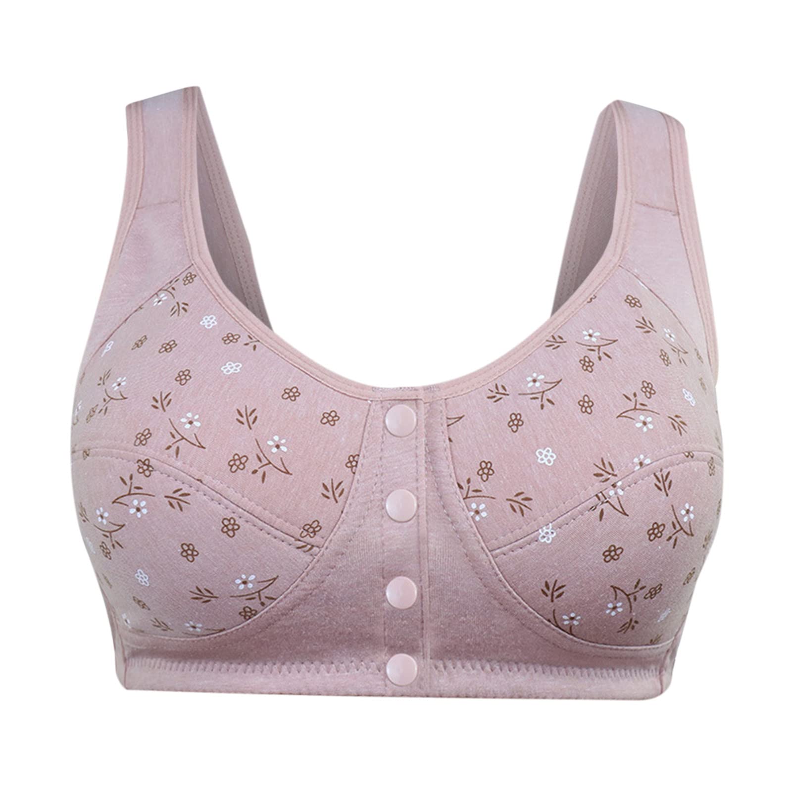 CofeeMO Women's Lingerie - Wireless Comfort Bras, Printed & Embroidered Button Down Underwear for Everyday Wear | Perfect for Date Nights, Boudoir Photography & Sensual Play