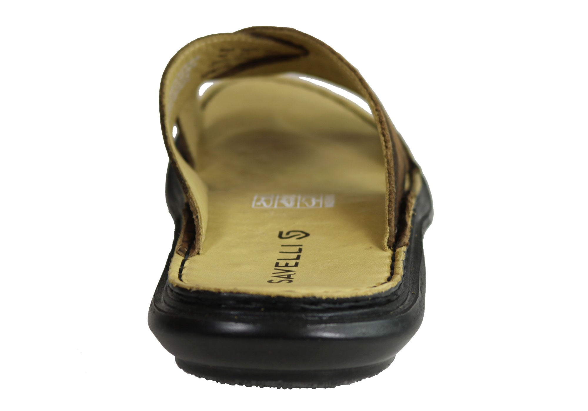 Savelli Kobes Men's Leather Comfort Slide Sandals - Handmade in Brazil - Premium Casual & Beach Footwear for Summer