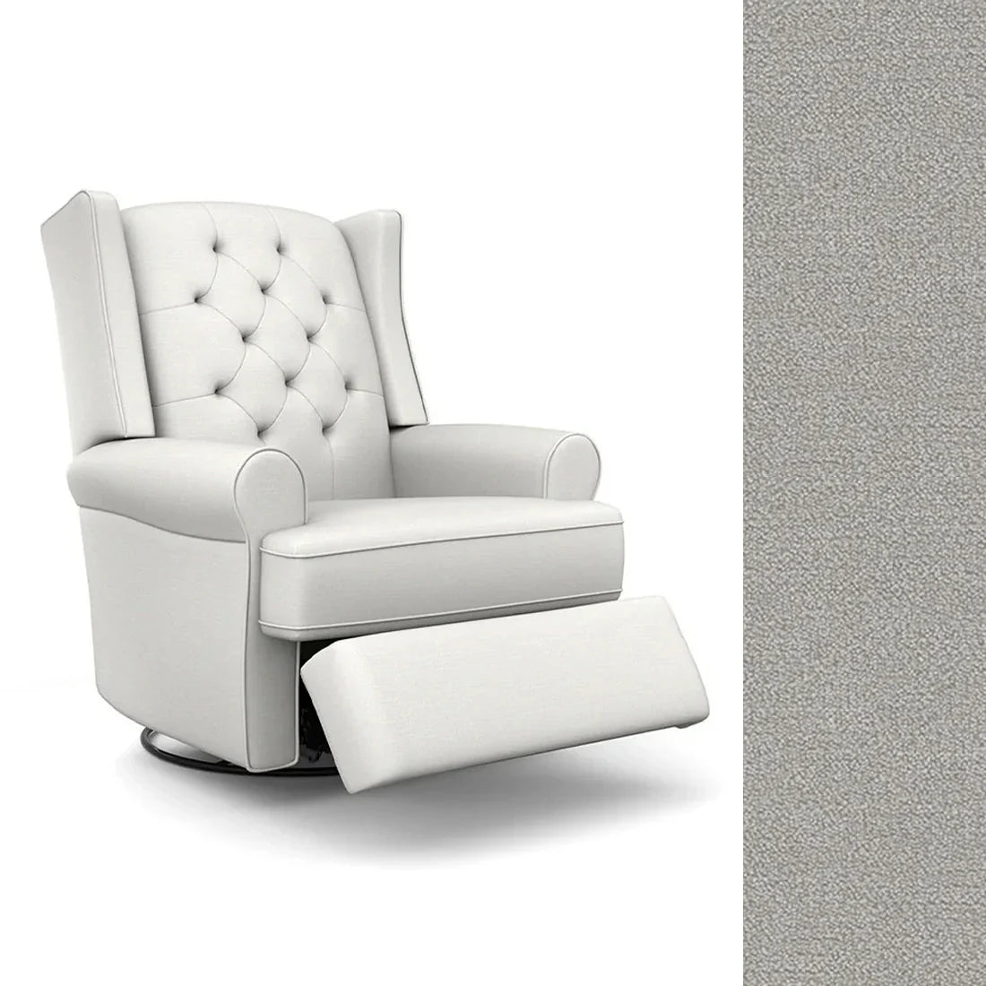 Best Finley Swivel Glider Recliner Chair - Comfortable Modern Living Room Seating for Relaxing, Nursing & Reading