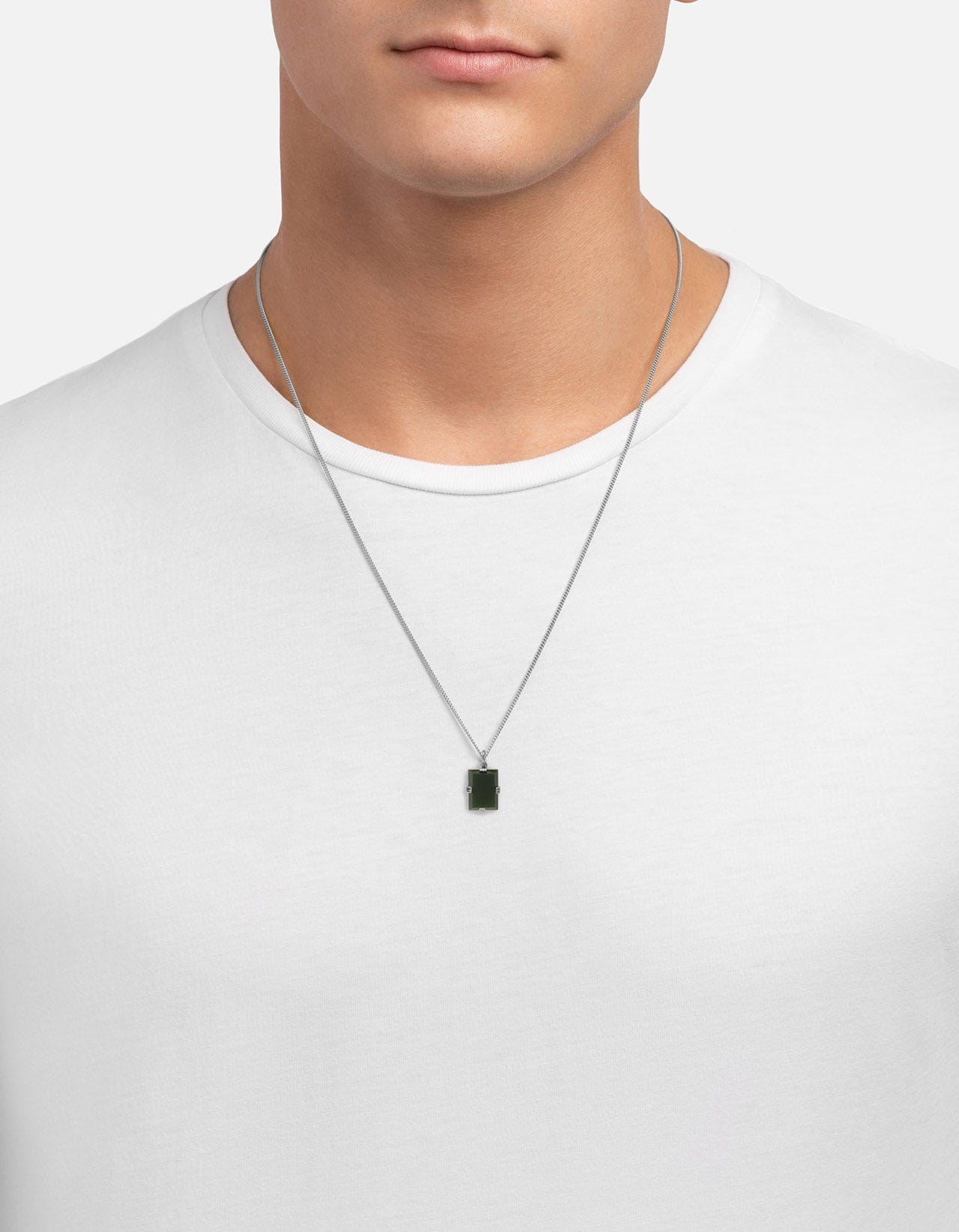 Lennox Agate Necklace for Women - Sterling Silver Pendant with Natural Stone - Elegant Jewelry Gift for Birthday, Anniversary & Special Occasions