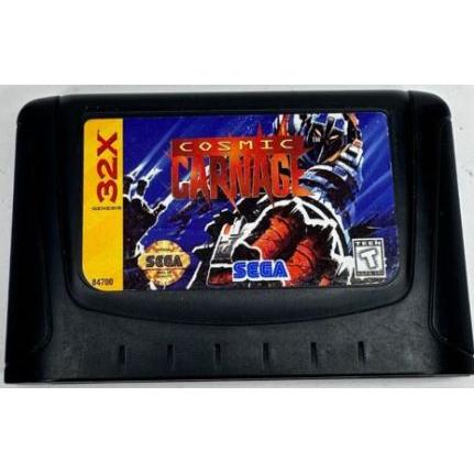 32X Cosmic Carnage Game Cartridge - Retro Sega 32X Video Game for Collectors & Gamers - Perfect for Nostalgic Gaming Nights & Retro Gaming Events