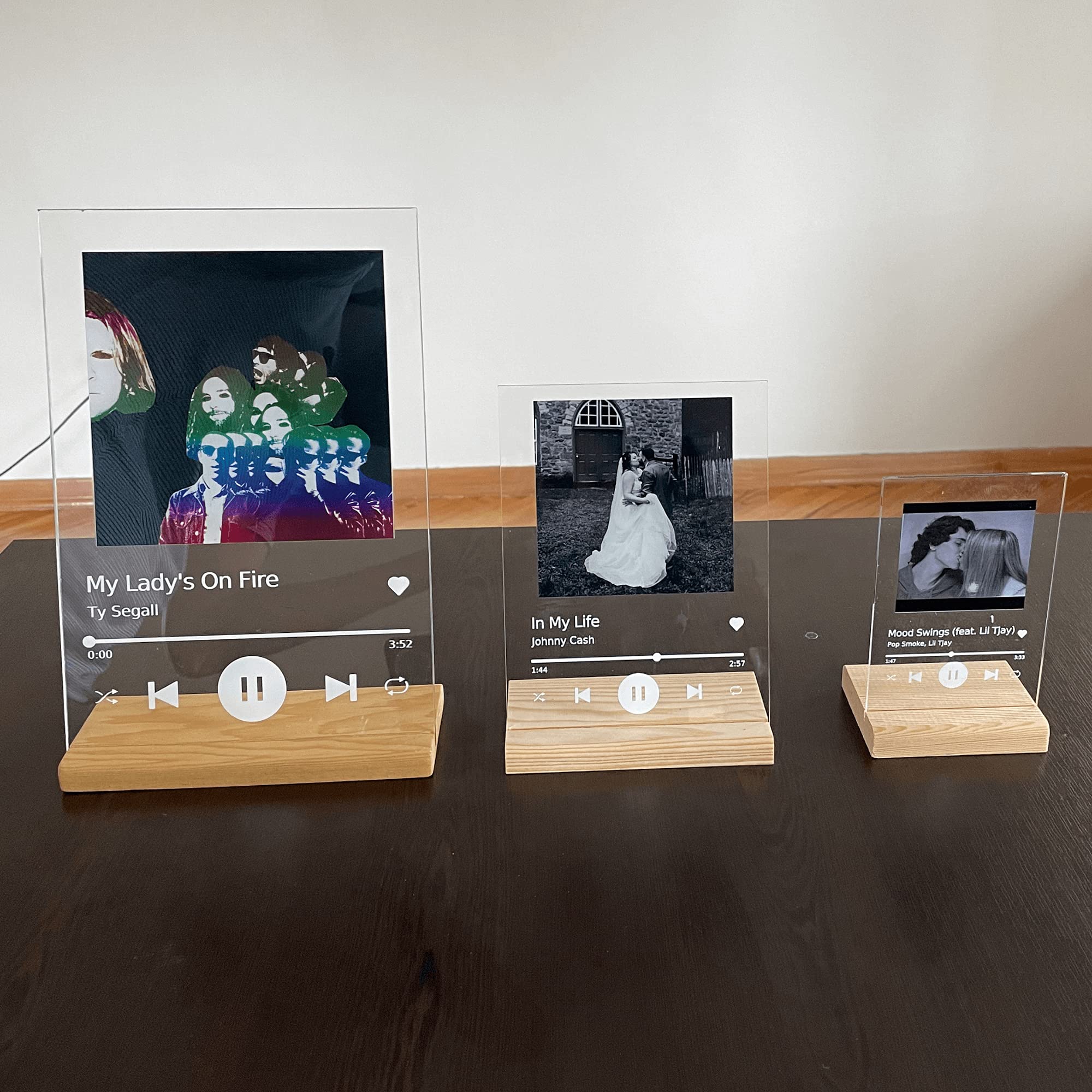PixArts Personalized Album Cover Acrylic Song Plaque - Unique Best Friend Birthday Gift, Valentine's Day Present, Christmas Idea, First Gift for Boyfriend - Perfect for Home Decor, Office Desk, or Special Occasions
