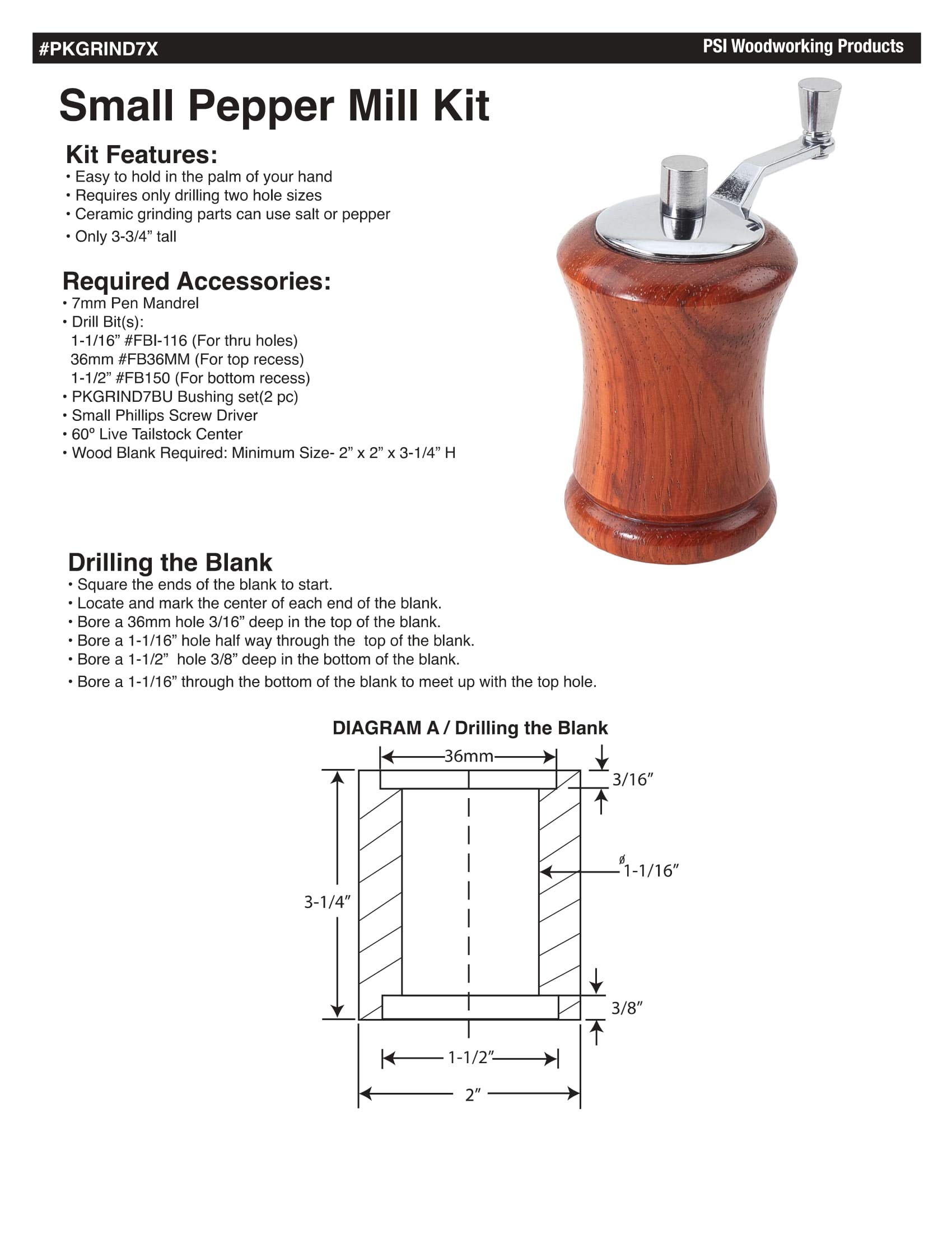 Penn State Industries PKGRIND7B 3.5