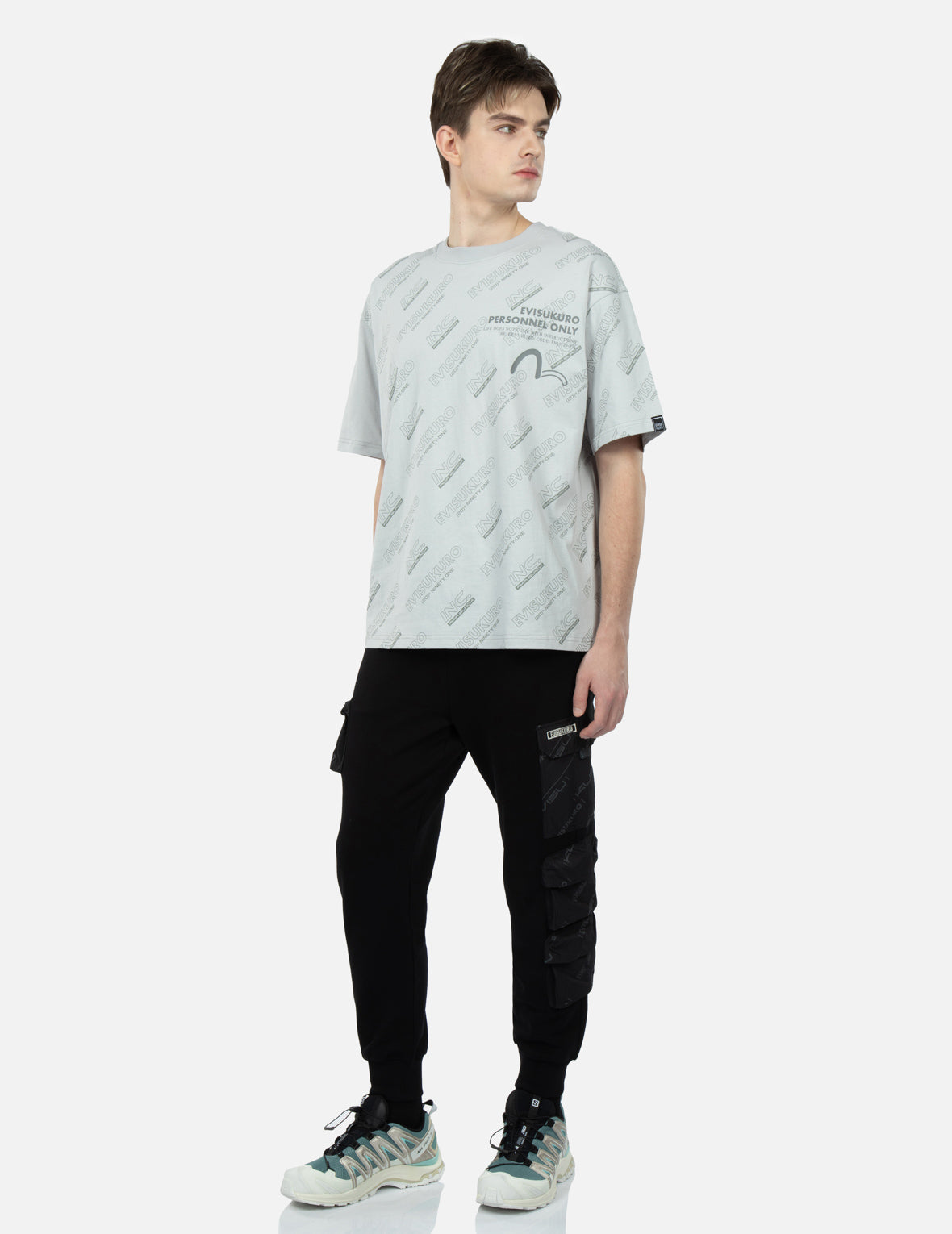 Stylish Monogram Logo Print T-Shirt for Men & Women - Casual Comfort Fit Cotton Tee - Perfect for Everyday Wear, Outings & Street Fashion