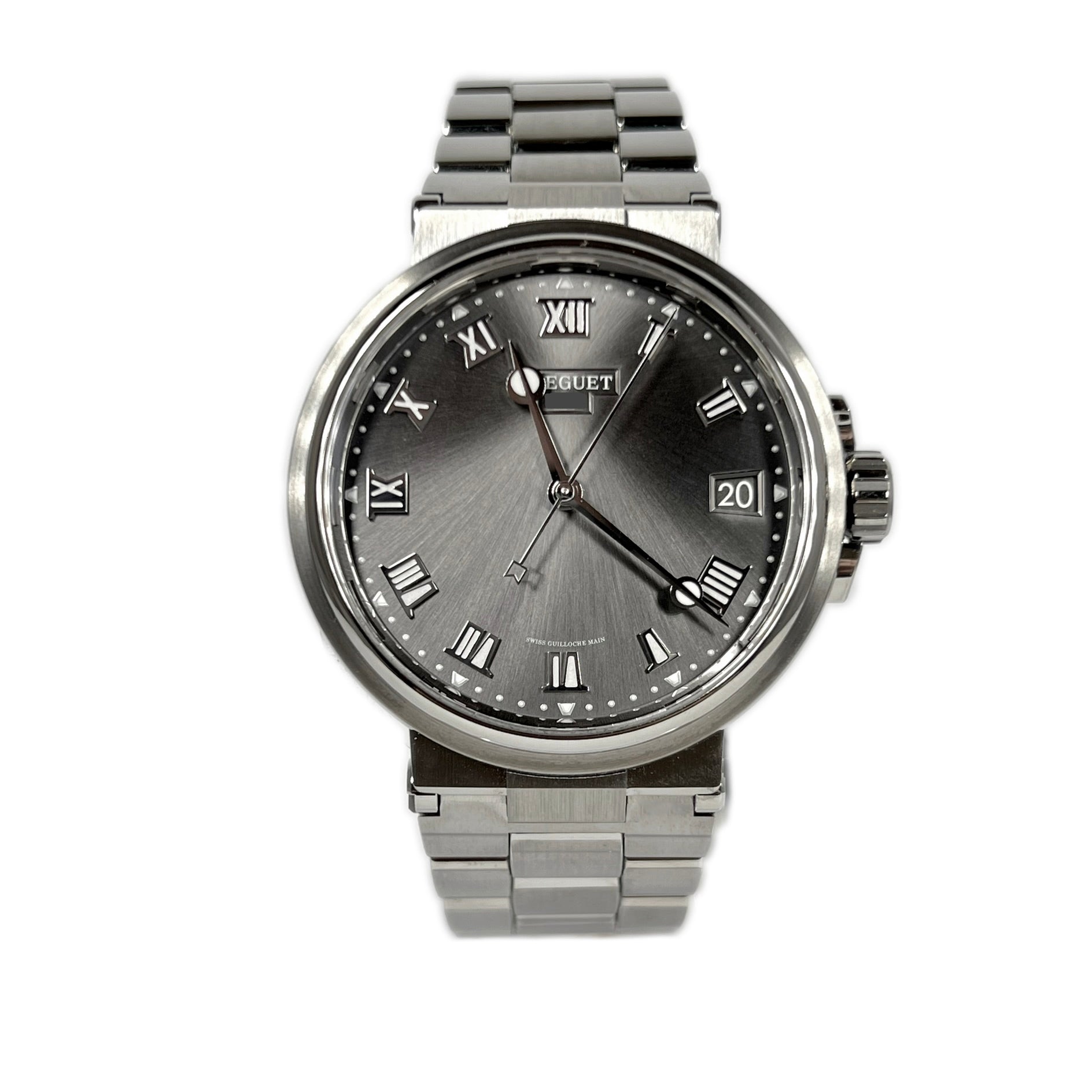 Breguet Marine 5517 Titanium Men's Luxury Watch - Waterproof Automatic Diver's Watch for Business, Sports & Formal Occasions