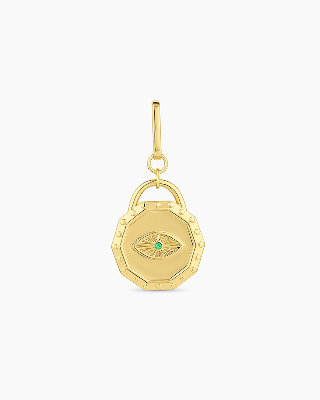 Evil Eye Coin Statement Charm Necklace - Protection Pendant for Women & Men - Perfect for Everyday Wear, Gifts & Spiritual Jewelry