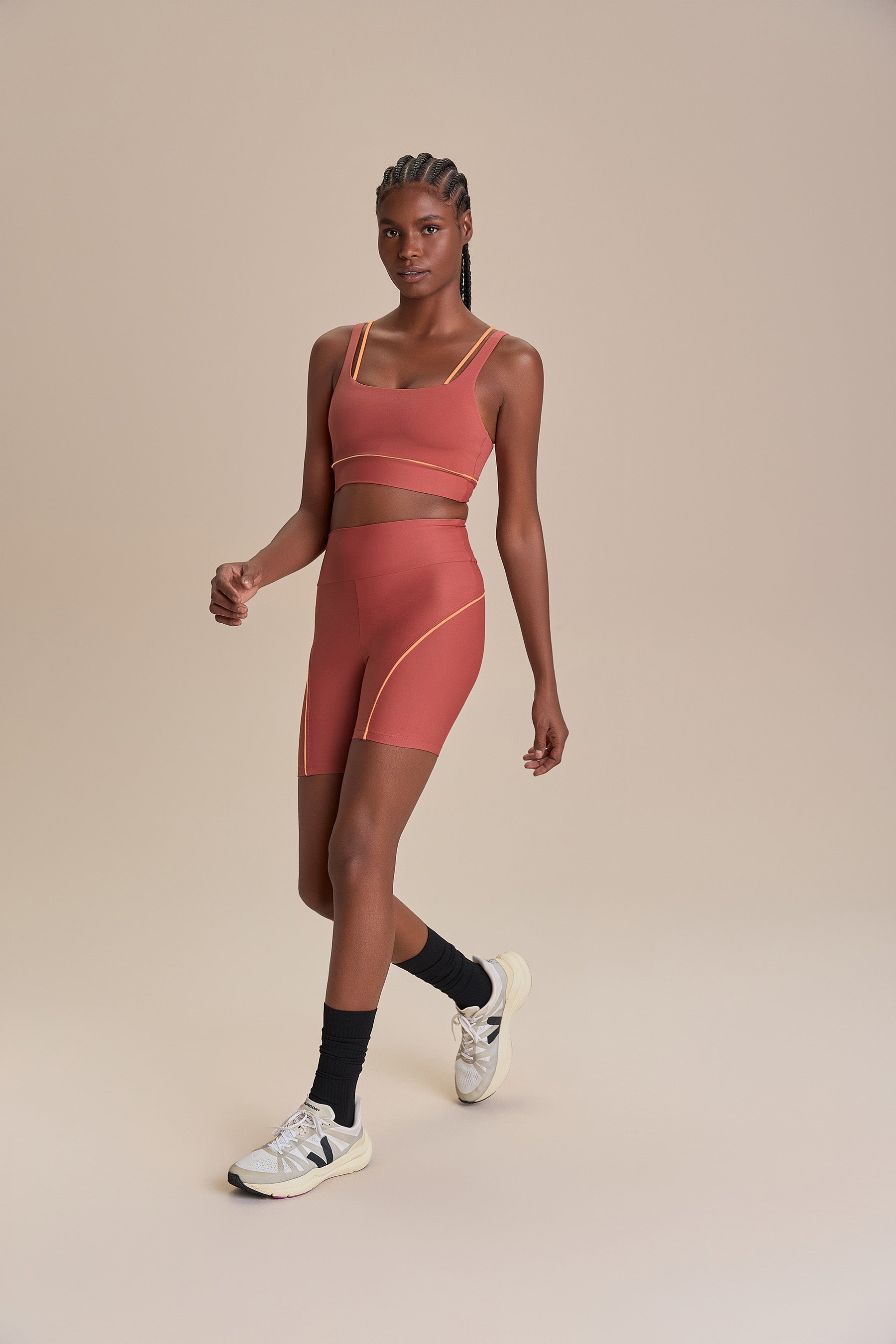 Stylish Contrast Piping Shorts for Women - Trendy High Waist Casual & Athletic Shorts - Perfect for Gym, Running, Yoga and Summer Outfits