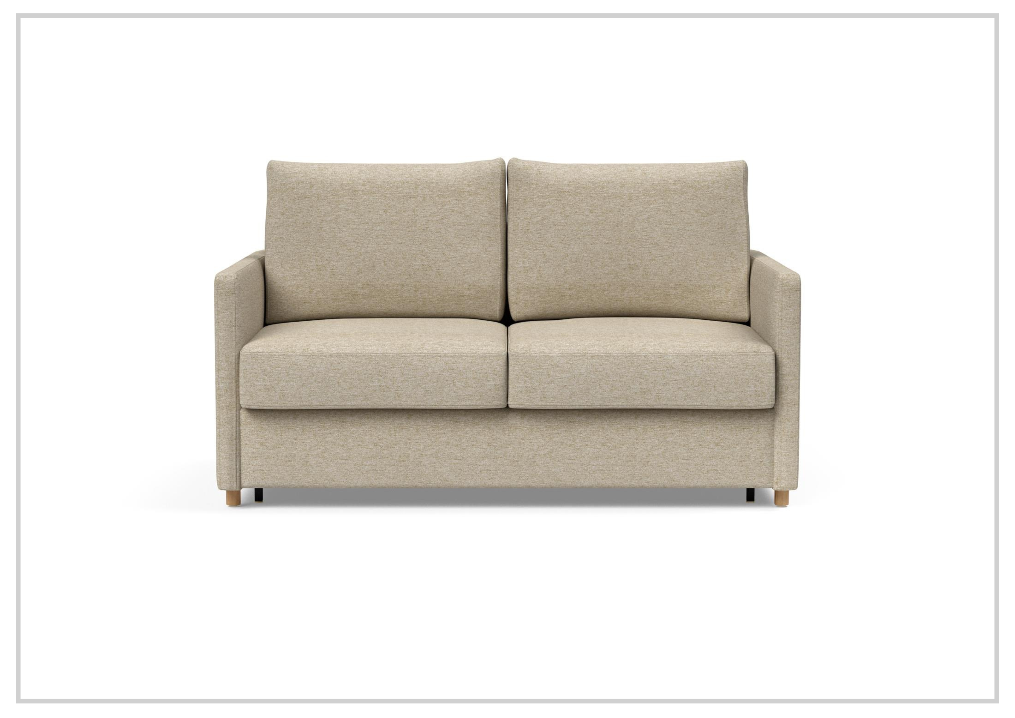 Innovation Living Neah Fabric 2-Seater Full-Size Sleeper Sofa Bed - Convertible Couch for Small Spaces, Guest Room & Apartment Living