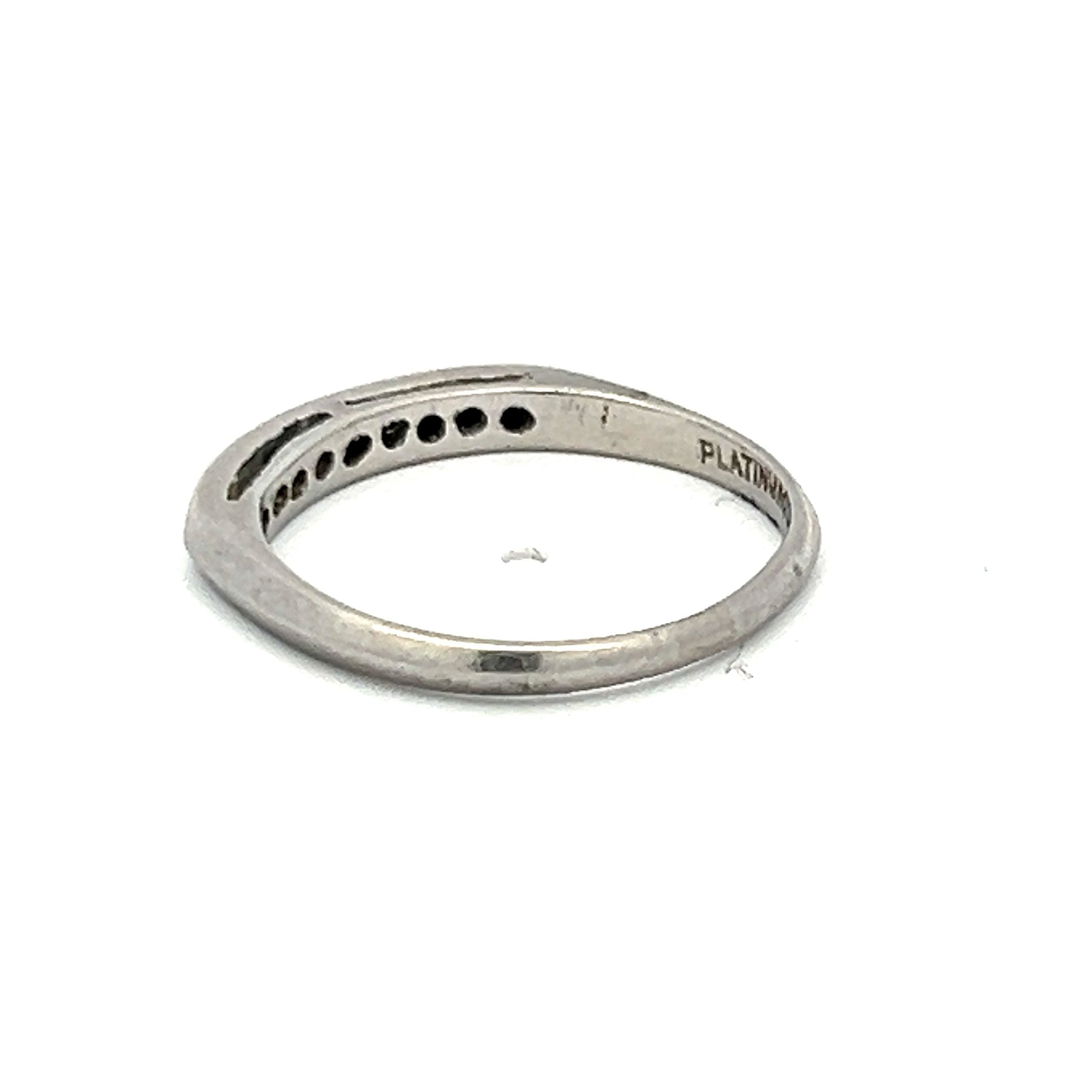 0.18 Carat Old European Cut H SI1 Diamond Platinum Semi Mount Ring – Vintage Engagement Ring for Women, Perfect for Proposals, Anniversaries & Special Occasions