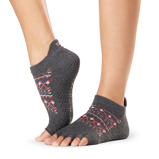 ToeSox Low Rise Grip Socks - Non-Slip Half Toe Yoga & Pilates Socks for Women - Perfect for Barre, Dance, and Workout Sessions