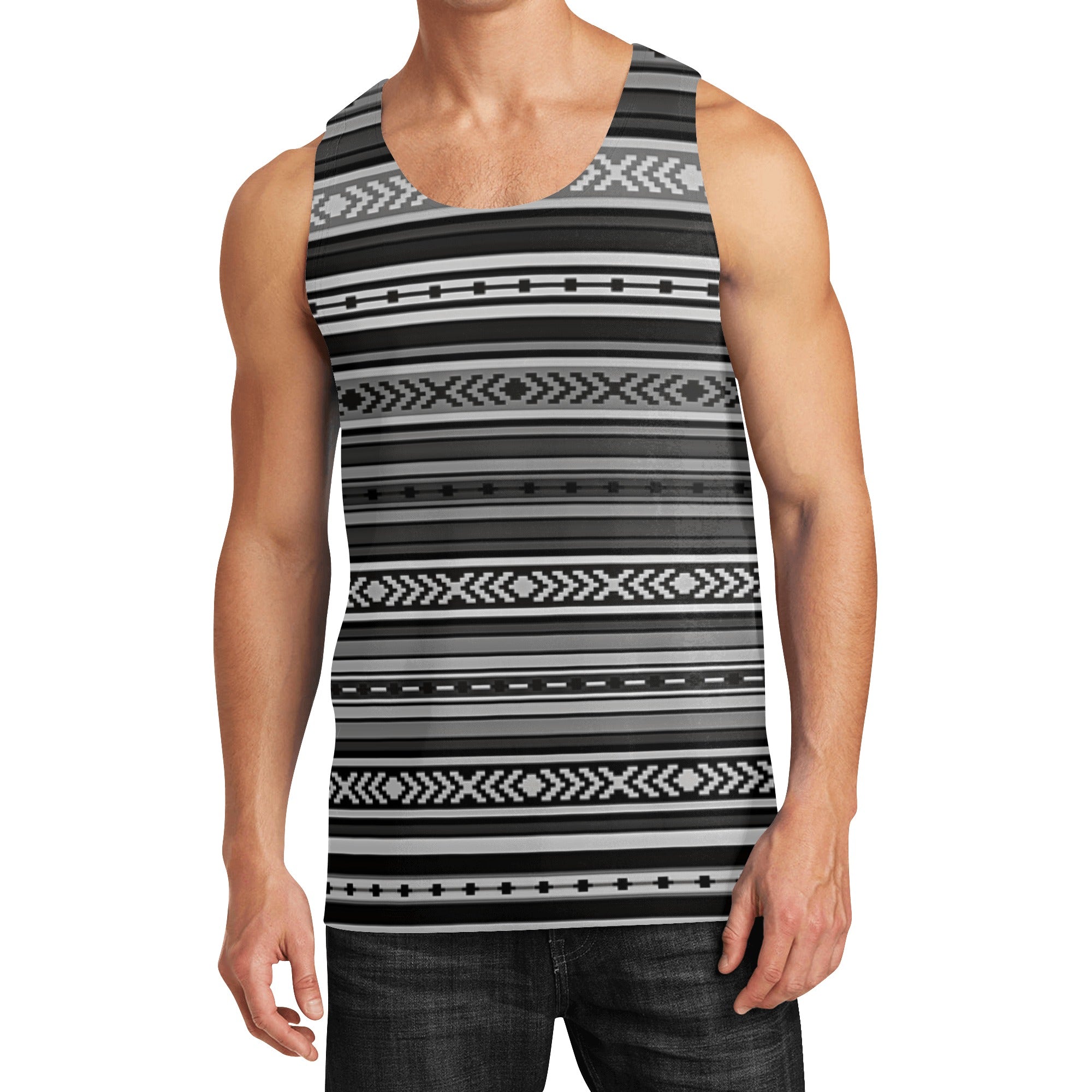 Men's Muscle Tank Top - Sante Fe Gray - Breathable & Comfortable Workout Shirt for Gym, Running & Summer Outfits