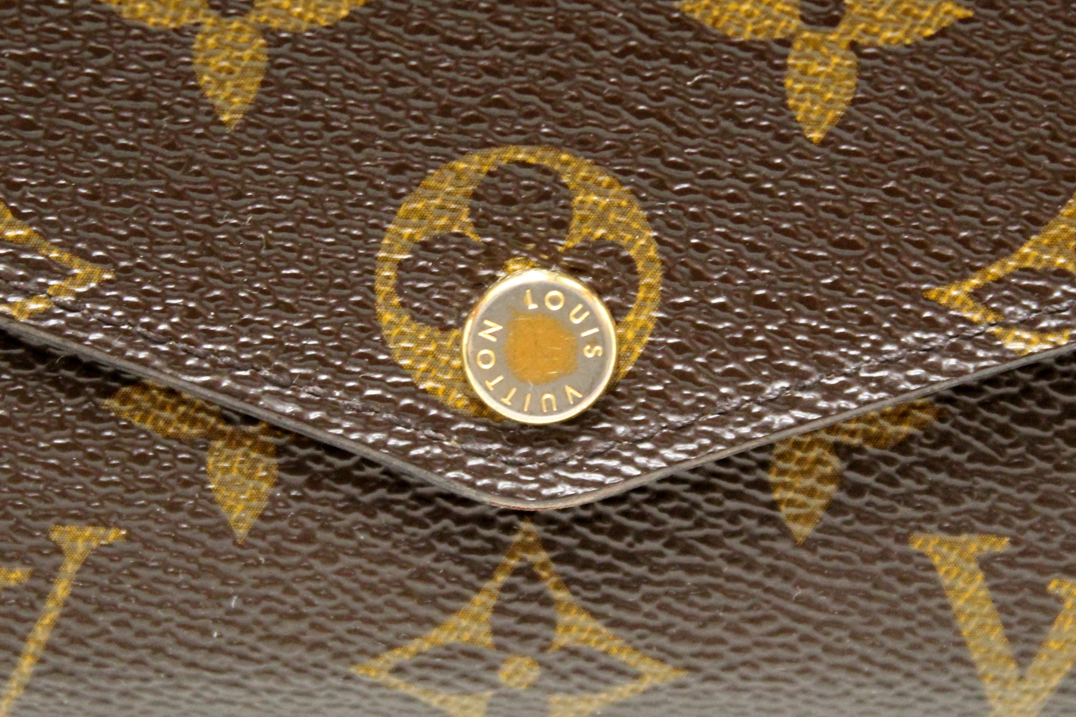 Authentic Louis Vuitton Monogram Canvas Sarah Wallet - Luxury Women's Zip Around Wallet for Credit Cards & Cash - Perfect for Everyday Use, Travel & Gifts