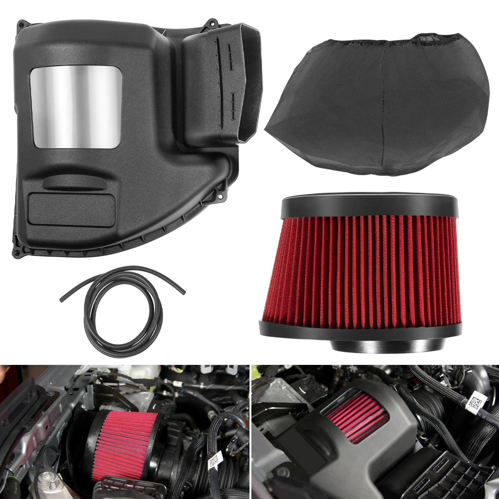 High Performance Cold Air Intake Kit for 2021-2023 Ford Bronco 2.3L & 2.7L Engine - Enhanced Air Induction System | Off-Road & Street Racing Upgrade