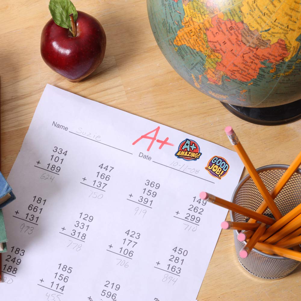 600+ Teacher Reward Stickers for Kids - 9 Rolls Classroom Supplies for Preschool, Kindergarten