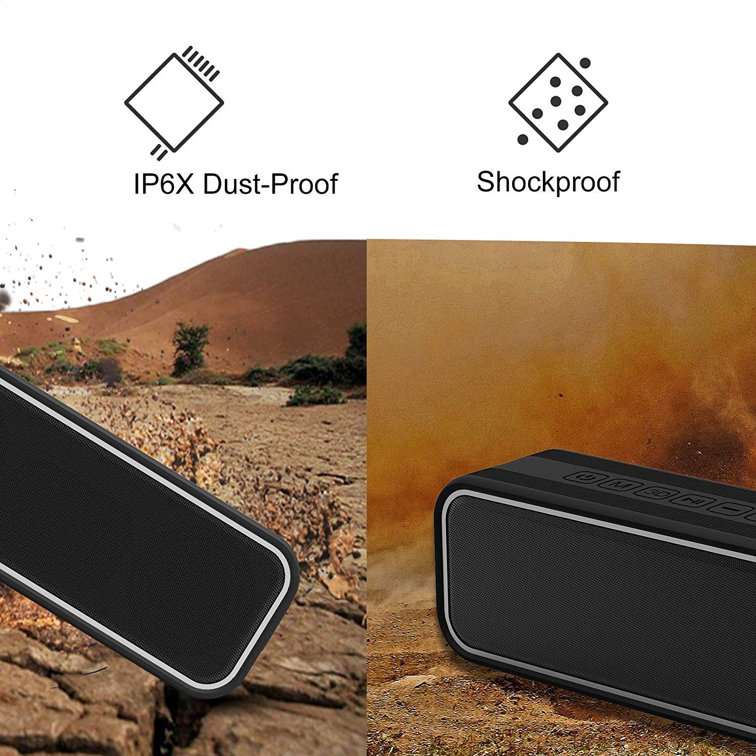 40W Portable Bluetooth Speaker with Dual Drivers, IPX7 Waterproof, 14H Playtime & TWS Pairing - Wireless Stereo Sound for iPhone, Samsung, Tablets - Perfect for Outdoor, Pool Parties & Travel