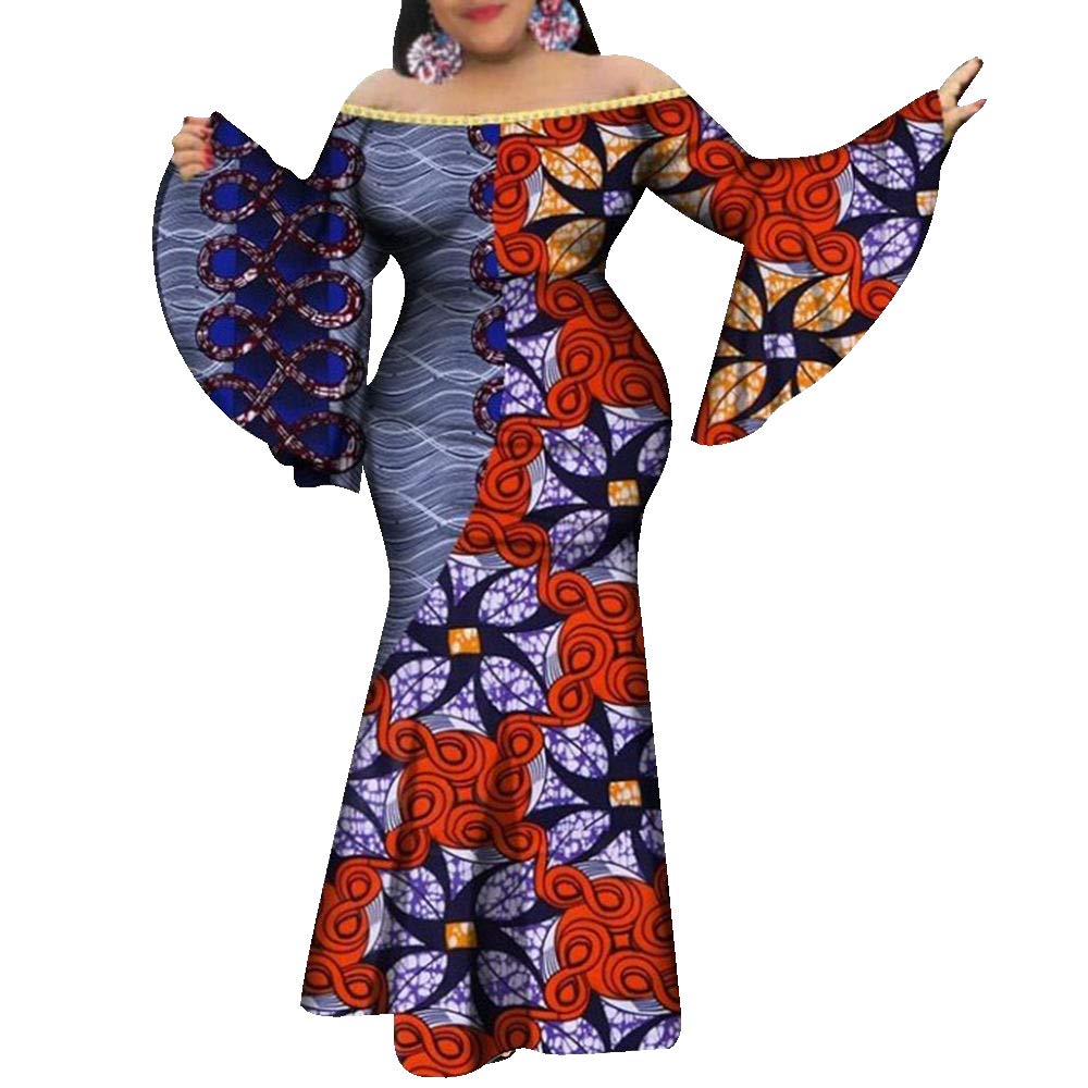 VERWIN Plus Size Floral Print Maxi Dress with Half Lantern Sleeves - Elegant Floor-Length Women's Dress for Summer Beach, Wedding Guest & Special Occasions