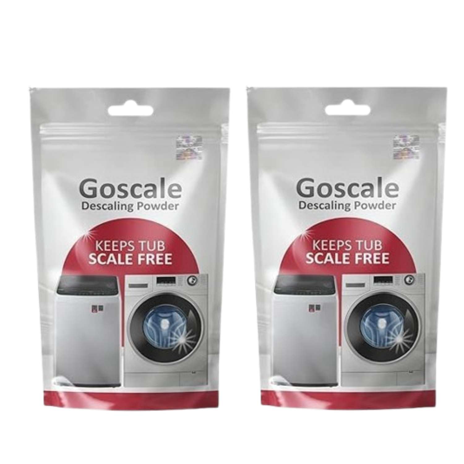 LG Washing Machine Descaler Powder - Compatible with Front Load & Top Load Models, 100g Descaling Cleaner for Drum & Tub (Pack of 2) - Removes Limescale, Odors & Residue for Fresh Laundry