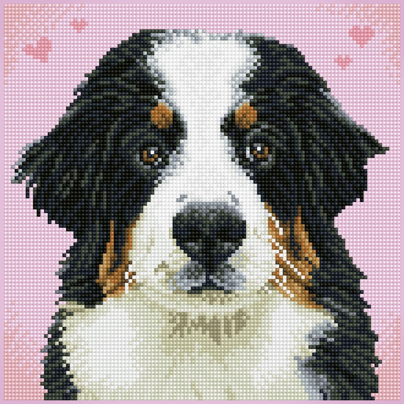 DIAMOND DOTZ Say Hello to Zuzu - Pre-Framed Dog Diamond Painting Kit for Adults - 11.4x11.4 Inch DIY Diamond Art with Dotz Gems - Relaxing Creative Craft for Home Decor & Stress Relief