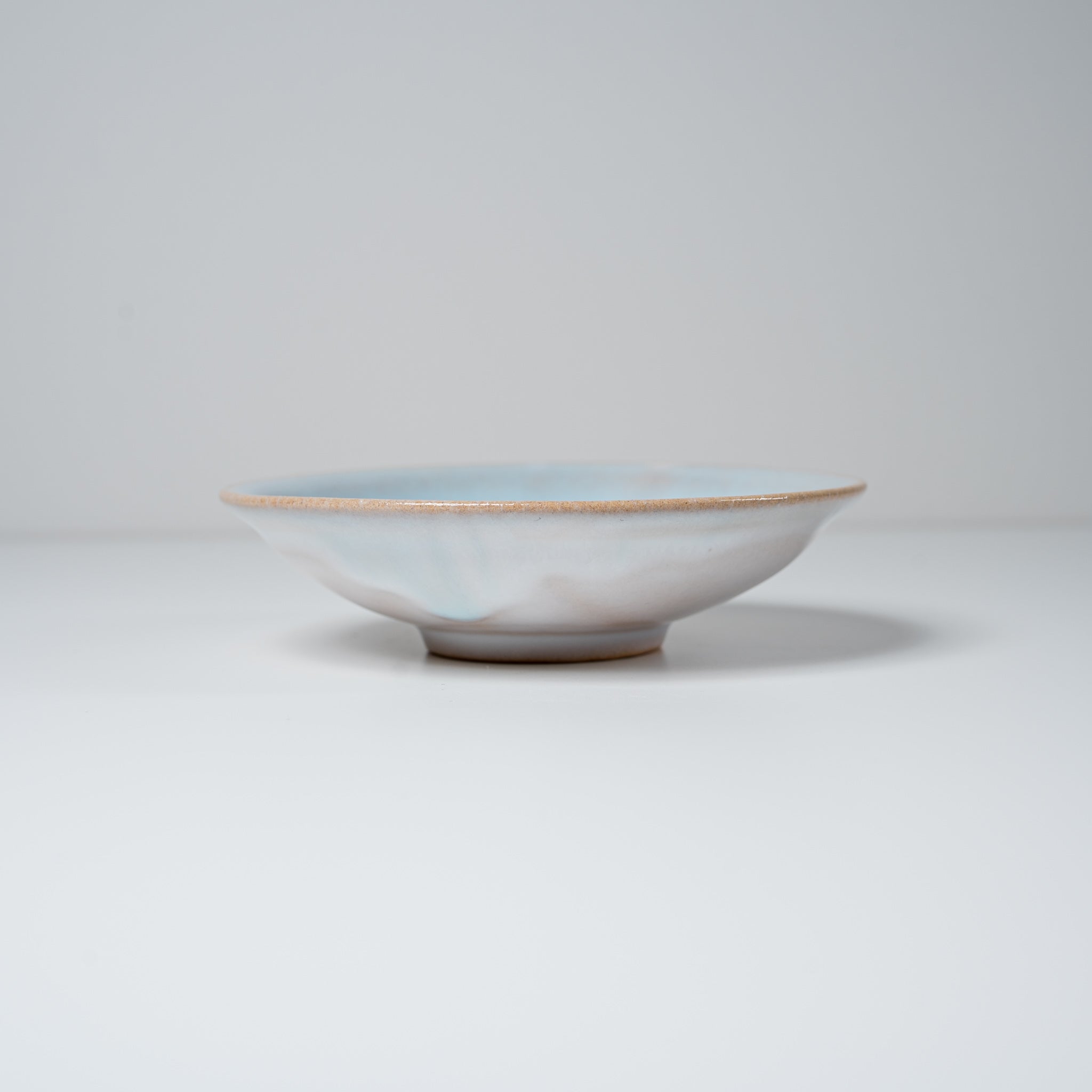 Tenryu Kiln Hagi Ware Small Plate 12cm Sky Blue - Handcrafted Japanese Ceramic Dish for Sushi, Desserts & Appetizers | Elegant Tableware for Home Dining & Gifts
