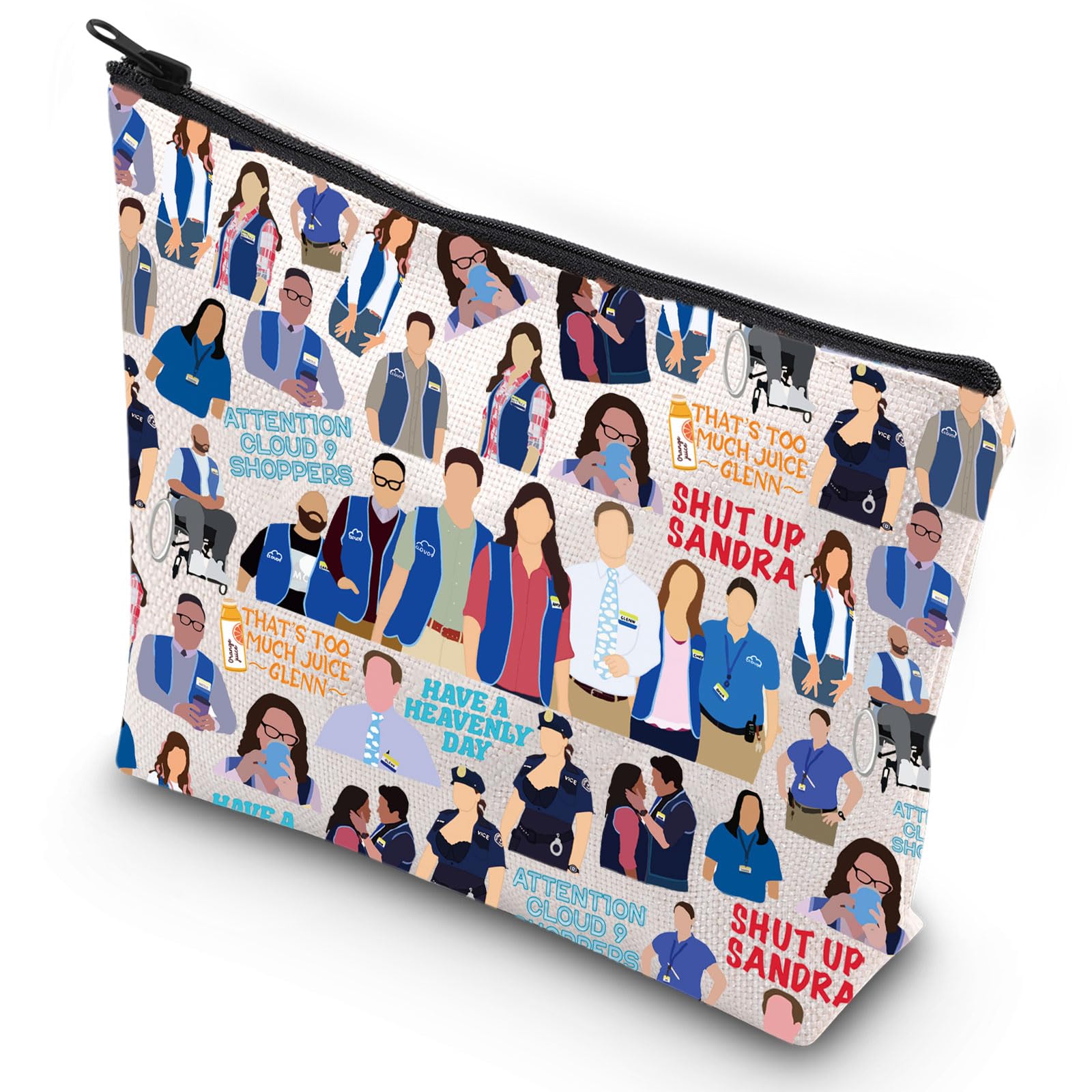 Heavenly Day Cosmetic Bag - Jonah & Amy Fans Gift, Dina & Cheyenne Zipper Pouch, Cloud 9 Merch - Perfect for Travel, Makeup Storage & Fan Gifts