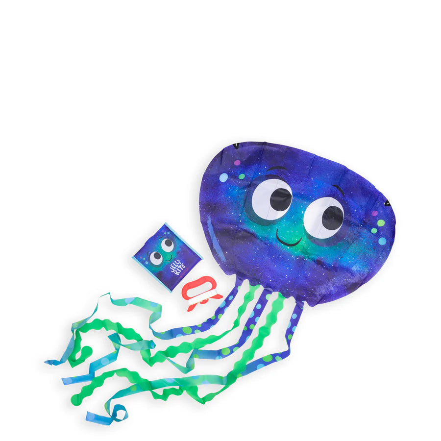 Colorful Jelly Kite for Kids - Outdoor Flying Toy with Easy Grip Handle - Perfect for Beach, Park, and Backyard Play