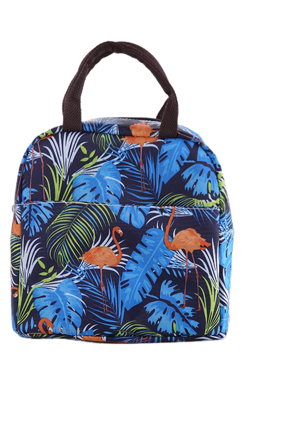 Insulated Lunch Bag for Adults - Reusable Thermal Lunch Tote for Work, School, Picnic & Travel - Leakproof Food Container Carrier for Office, Hiking & Outdoor Activities - Flamingo Design (B-068)