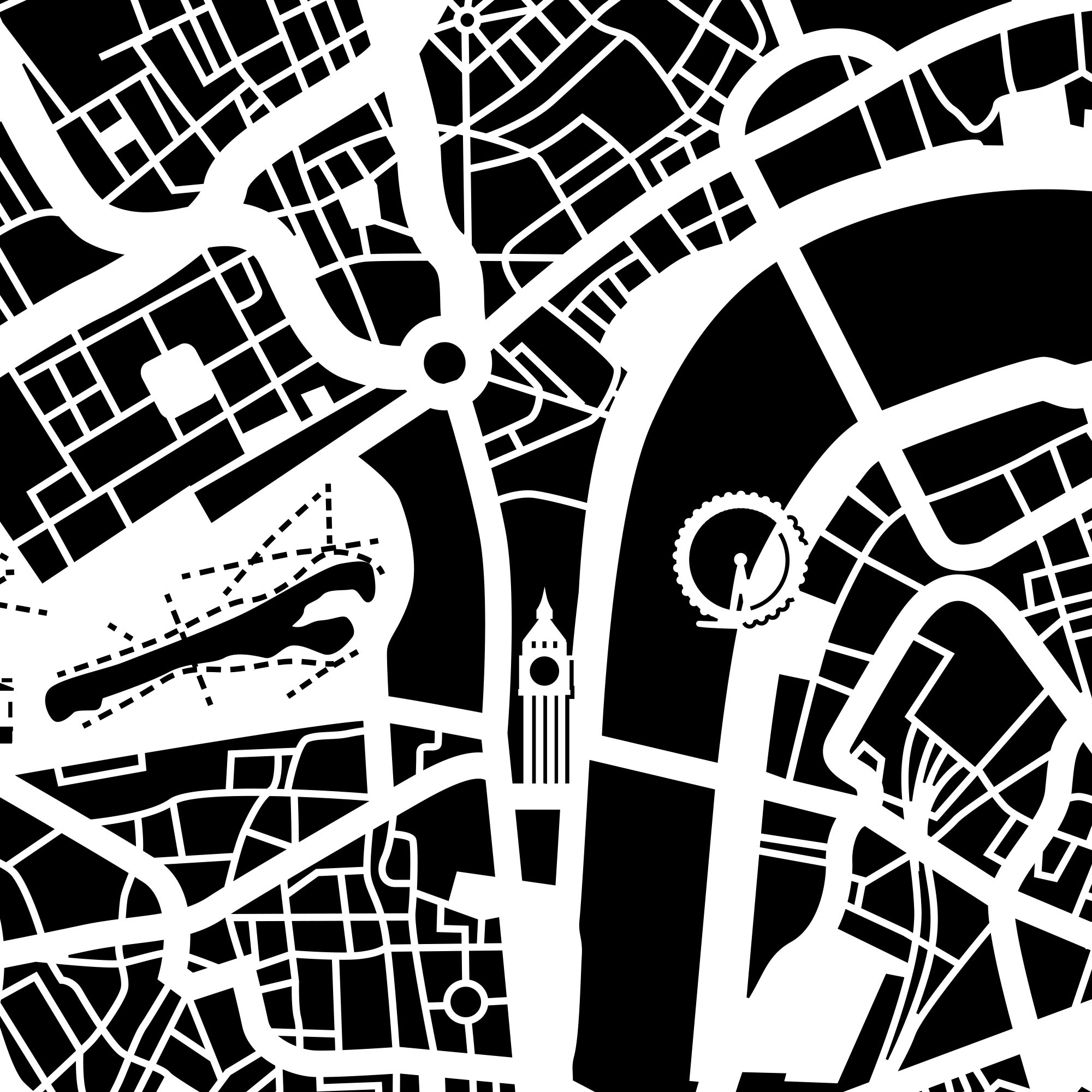 O3 Design Studio London Paper Cut Map - 12x12 Inches White Paper Art Wall Decor for Home, Office & Gifts | Unique 3D Cityscape Artwork