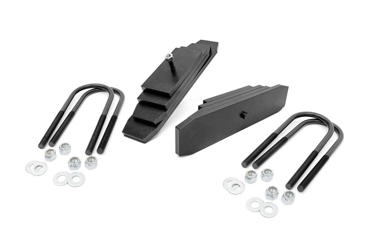 2 Inch Lift Leveling Kit with Leaf Block for Ford F-250/F-350 Super Duty 4WD (1999-2004) - Heavy Duty Suspension Upgrade - Model 49800 | Off-Roading, Towing & Improved Ground Clearance