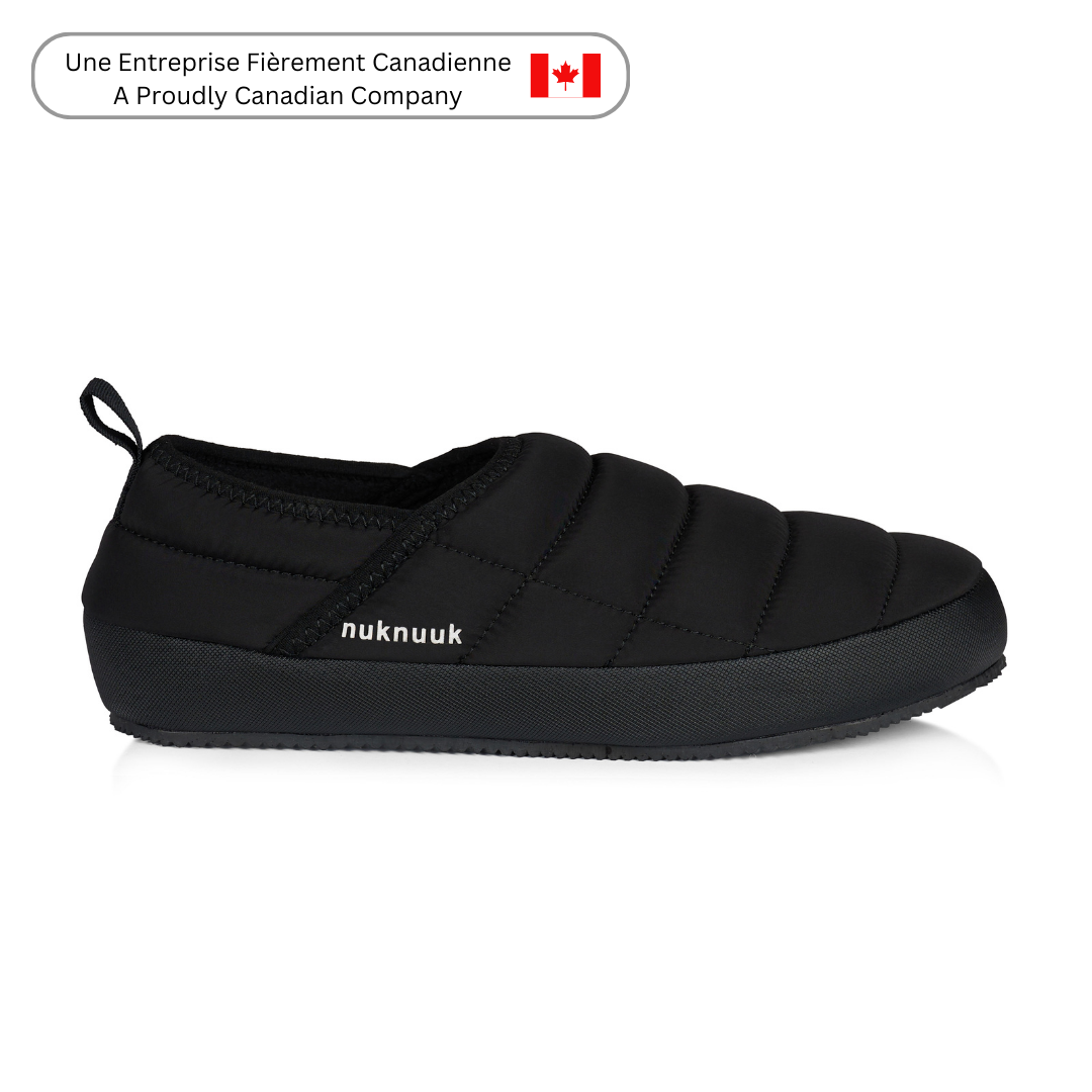 Vince Men's Slippers for Indoor & Outdoor - Soft Comfortable House Shoes for Relaxing at Home - Black