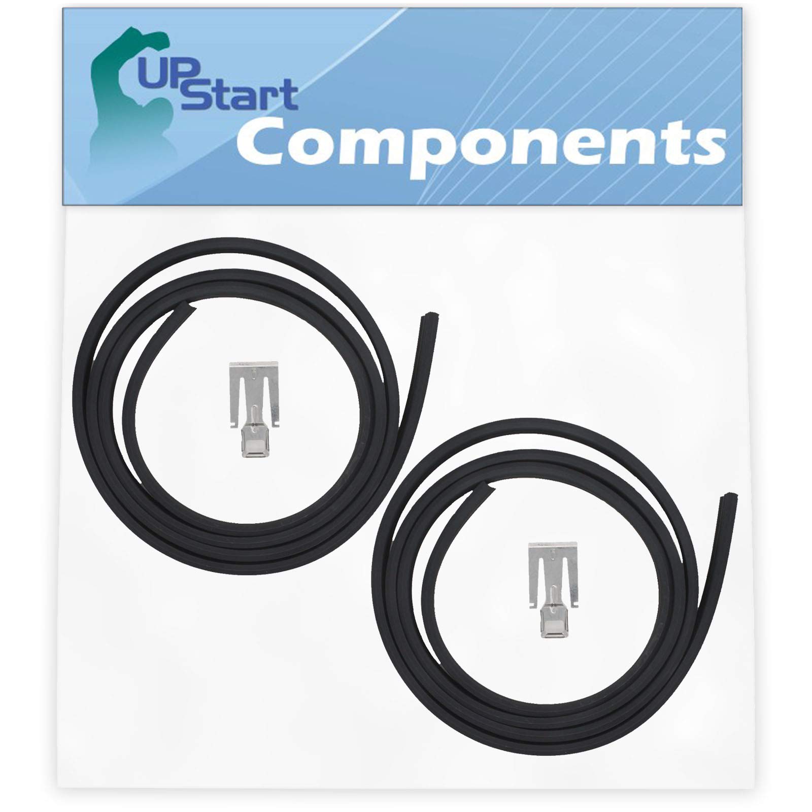 2-Pack W10542314 Dishwasher Door Gasket Replacement for Whirlpool W10284090 Dishwasher - Compatible with W10542314 Door Seal - UpStart Components Brand - Perfect for Kitchen Appliance Repair and Maintenance
