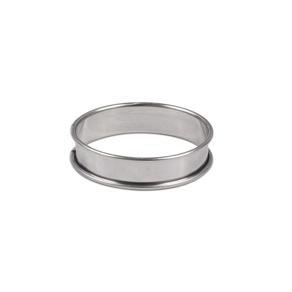 Flan Ring Six Pack - 0.75 Inch Height Stainless Steel Baking Rings for Perfect Pastry, Cakes & Desserts | Ideal for Home Baking, Professional Kitchens & Pastry Shops