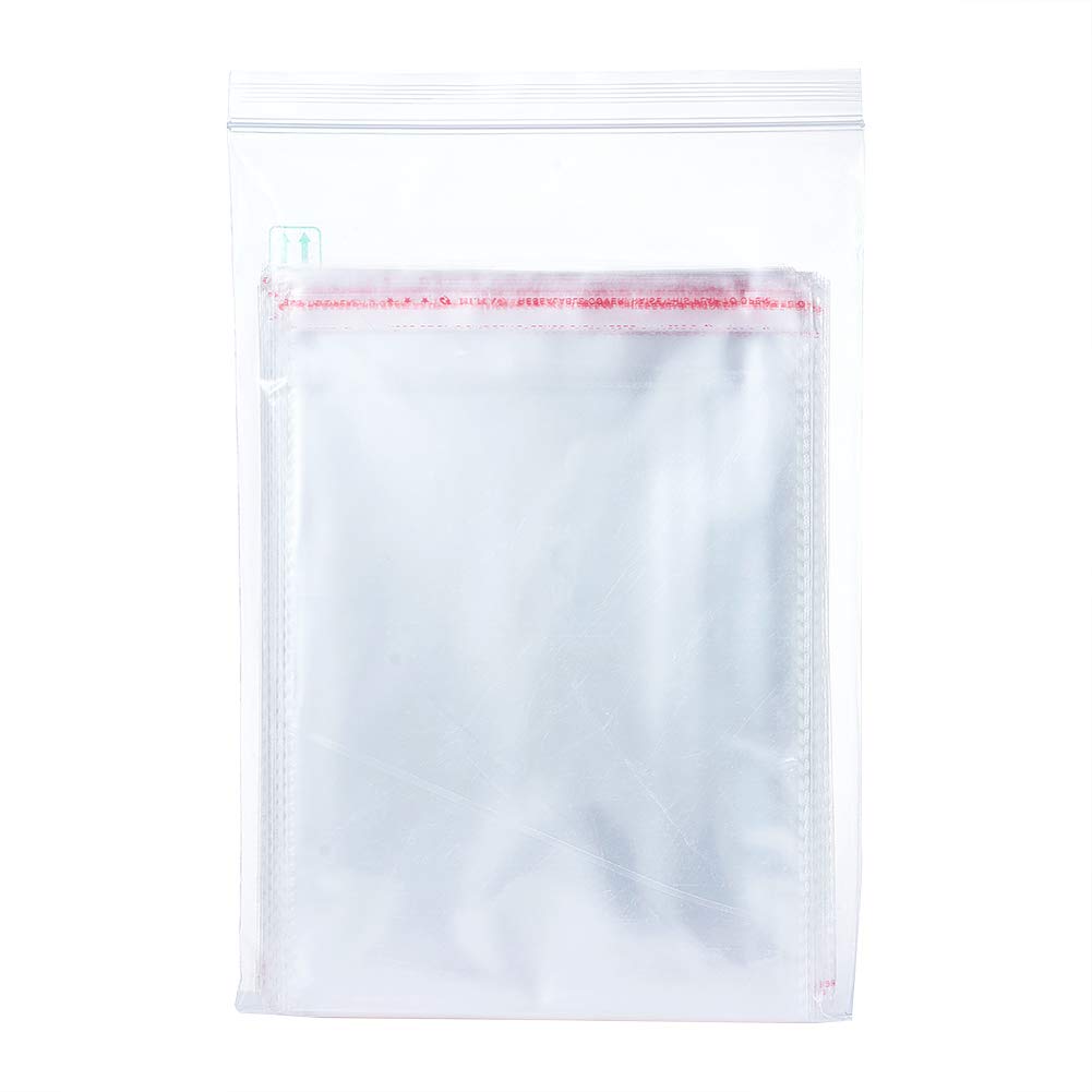 1000pcs 7.28x5.51inch OPP Clear Resealable Plastic Bags - Self Adhesive Seal Closure for Bakery, Candy, Soap, Cookies & Chocolate Packaging (185x140mm) | Food Safe Storage | Perfect for Retail, Parties & Gift Wrapping