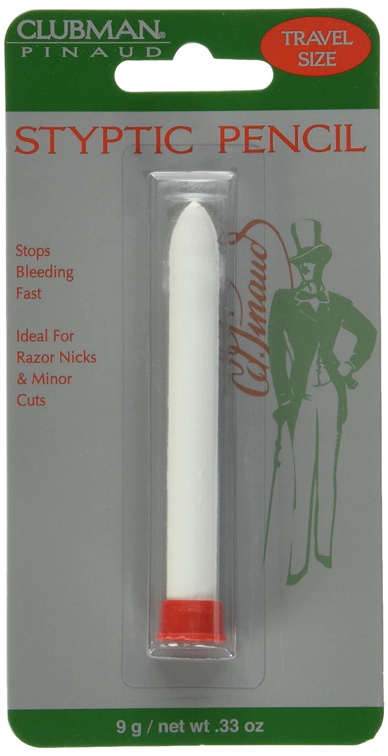 Clubman Pinaud Styptic Pencil for Men - 0.33 oz (Pack of 3) - Fast-Acting Nick & Cut Relief - Perfect for Shaving, Grooming & First Aid Kits