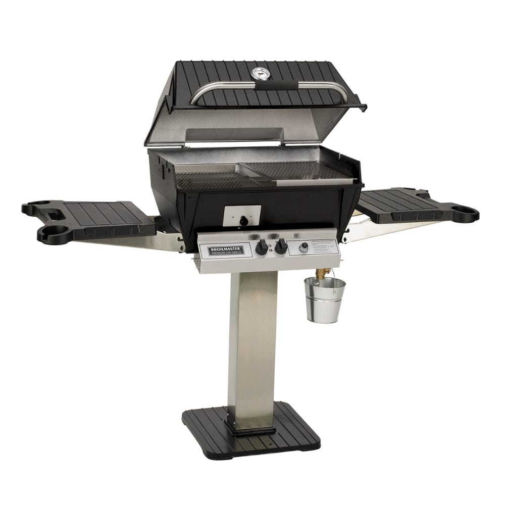 Broilmaster Q3X 26-Inch Slow Cooker Gas Grill - Freestanding Aluminum Outdoor BBQ Grill for Backyard, Camping & Tailgating