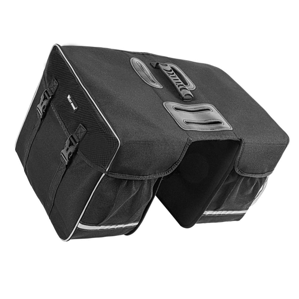 **BESPORTBLE Motorcycle Rear Rack Bag - Waterproof Bike Pannier Bag, Durable Polyester Bike Trunk Carrier for Commuting, Touring & Camping - Fits Most Bicycles & Motorcycles**